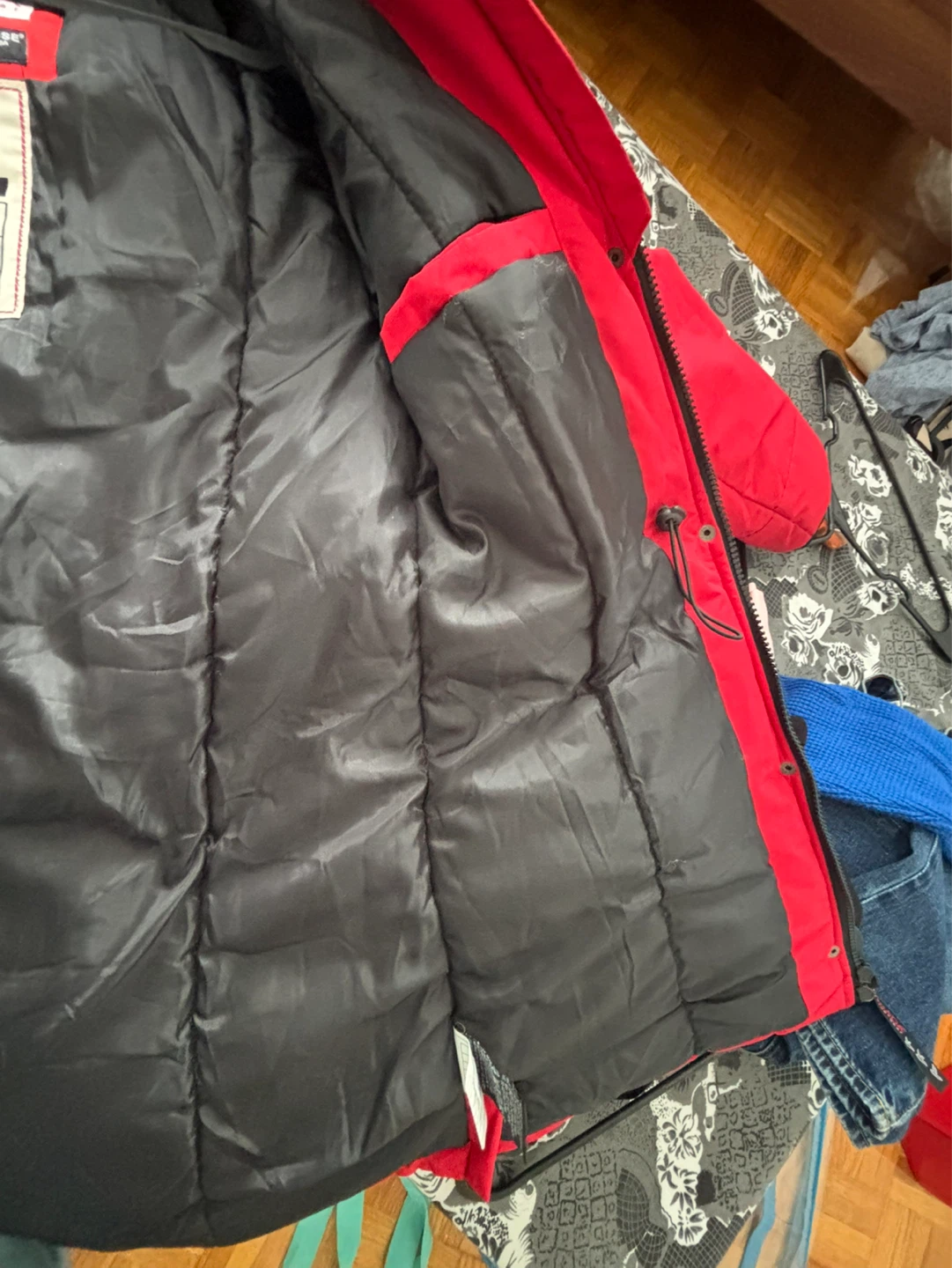 Canada Goose Red Puffer Winter Jacket with Fur Hood - photo 3