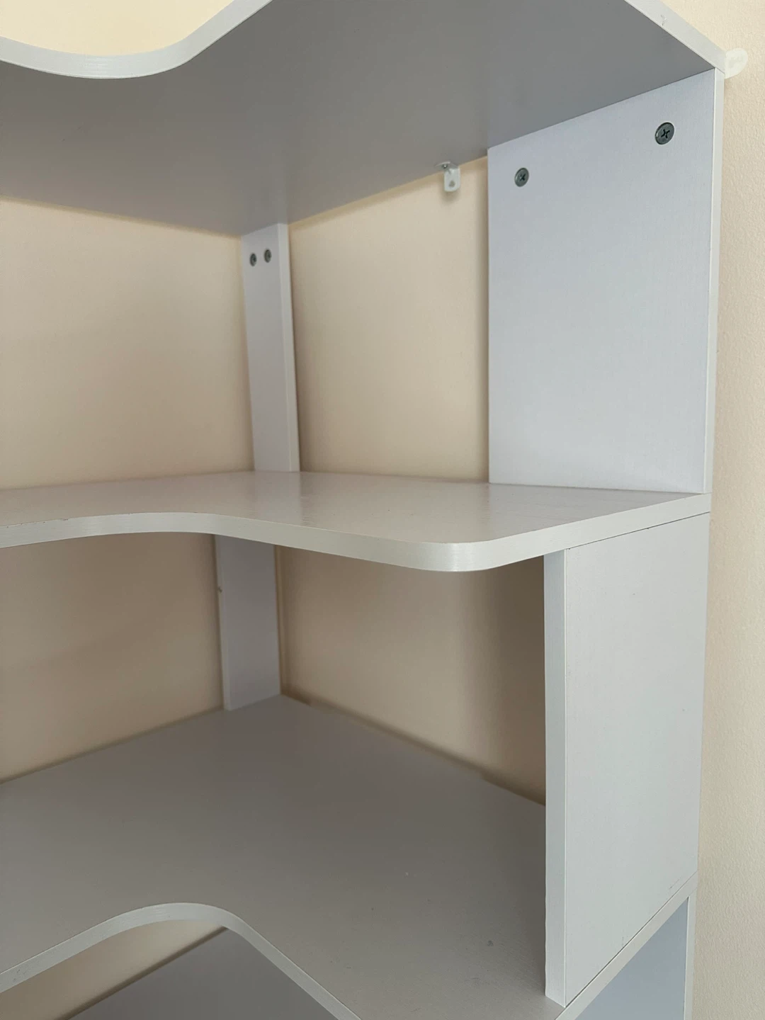 White Corner Shelf Unit - photo 4