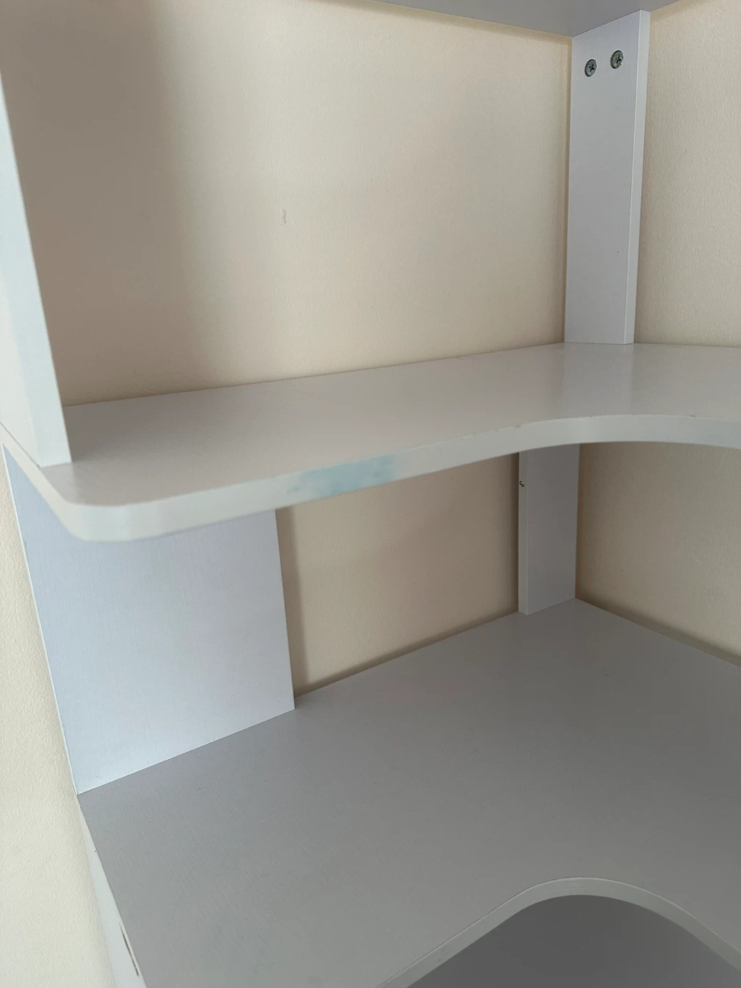 White Corner Shelf Unit - photo 5