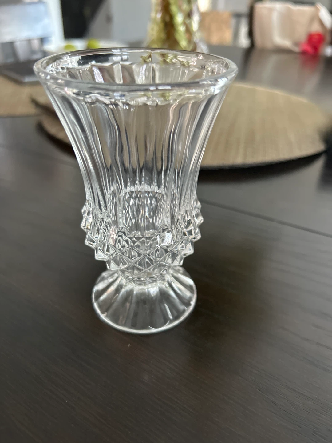 Crystal small 5” X3” Bud Vase