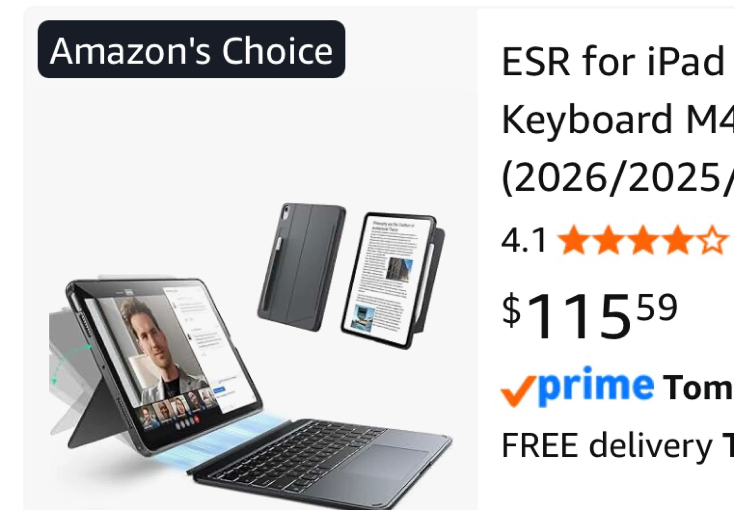 ESR Shift Detachable Keyboard Case for iPad - photo 4