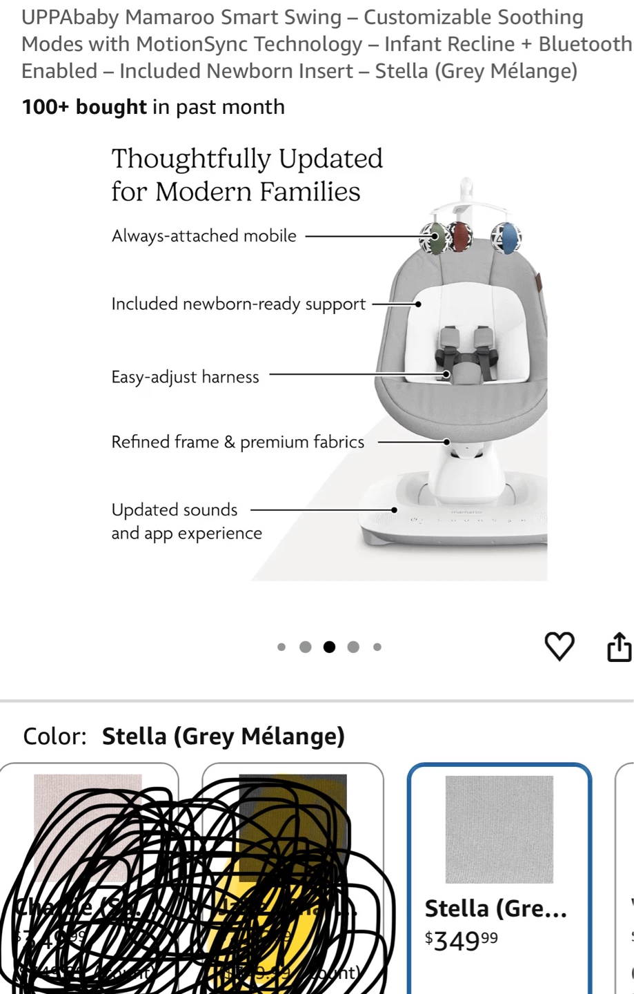 4moms mamaRoo Smart Swing with Bluetooth - photo 2