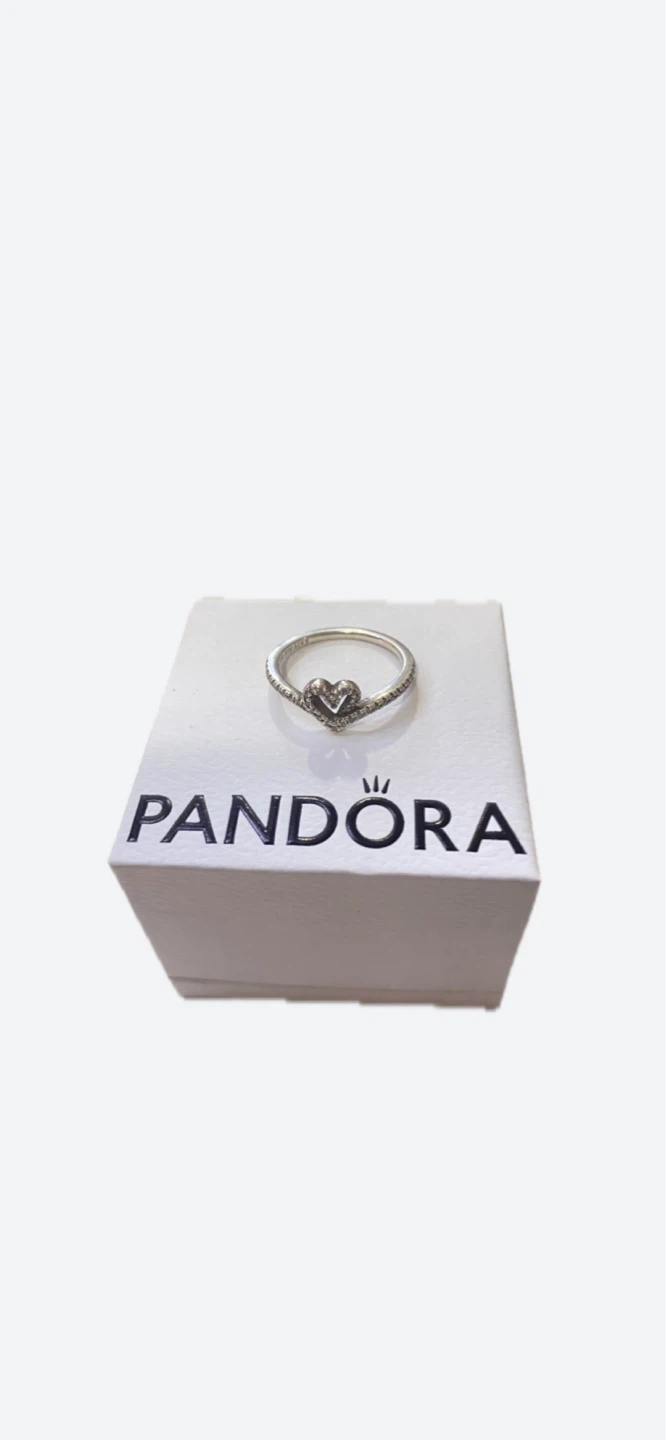 Pandora Sparkling Heart Ring size 7