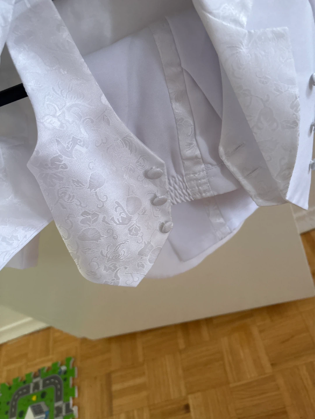 White Christening Suit with Vest - photo 3