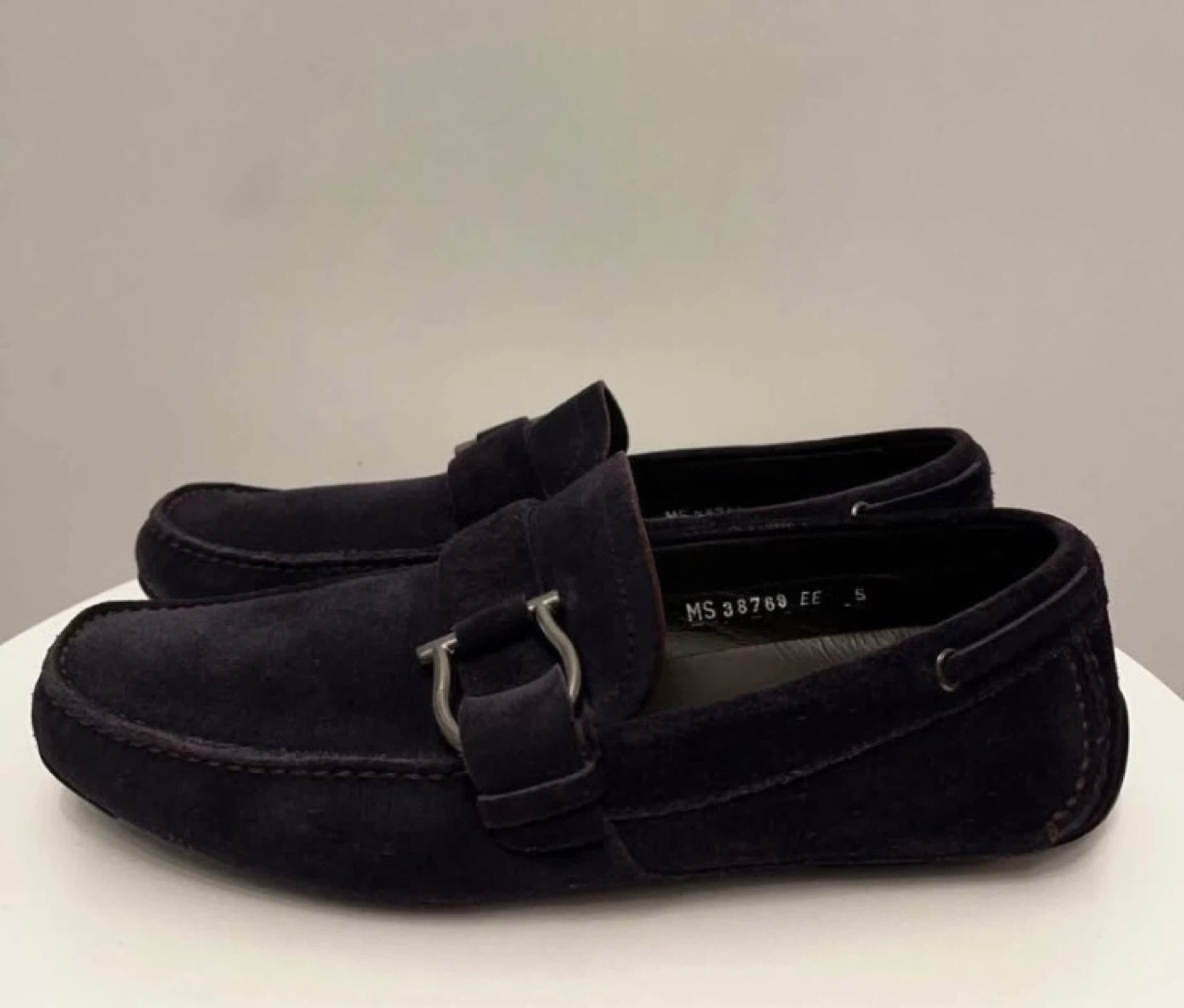 Salvatore Ferragamo Suede Loafers - Navy