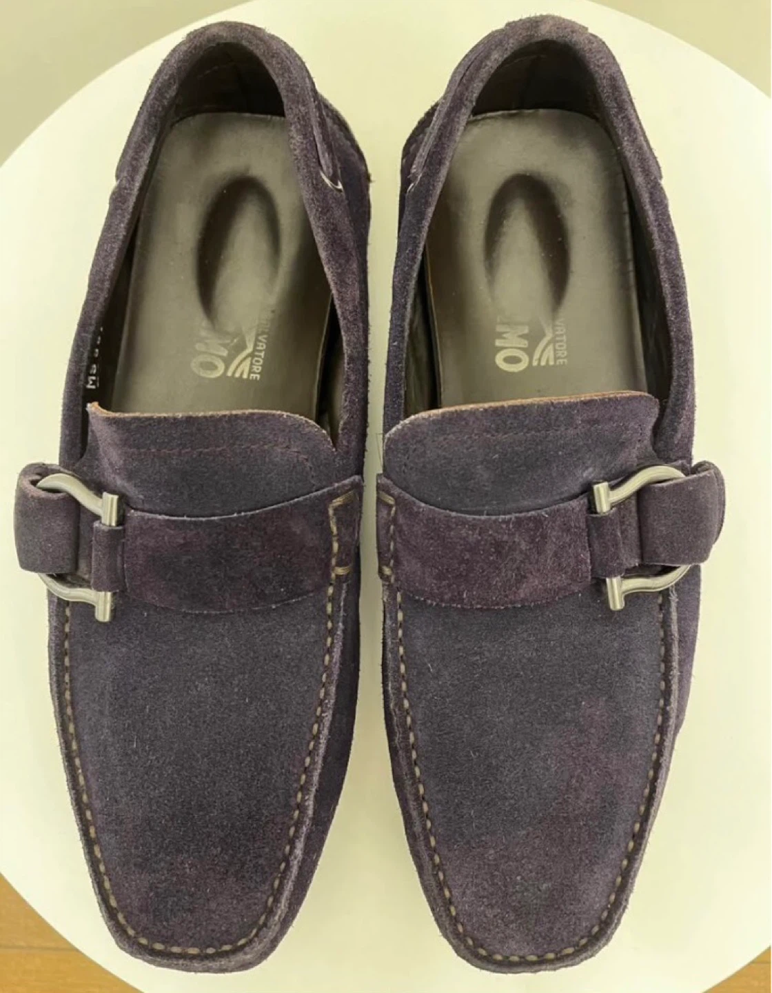 Salvatore Ferragamo Suede Loafers - Navy - photo 4
