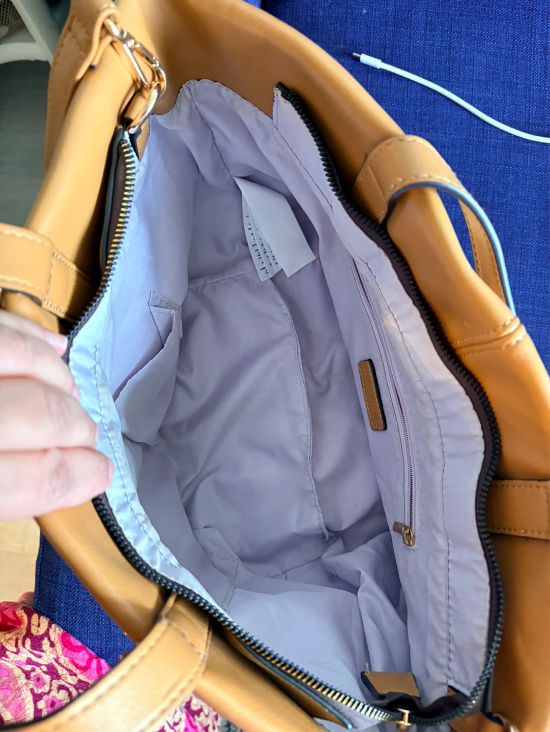Call It Spring Tan Faux Leather Tote Bag - photo 4