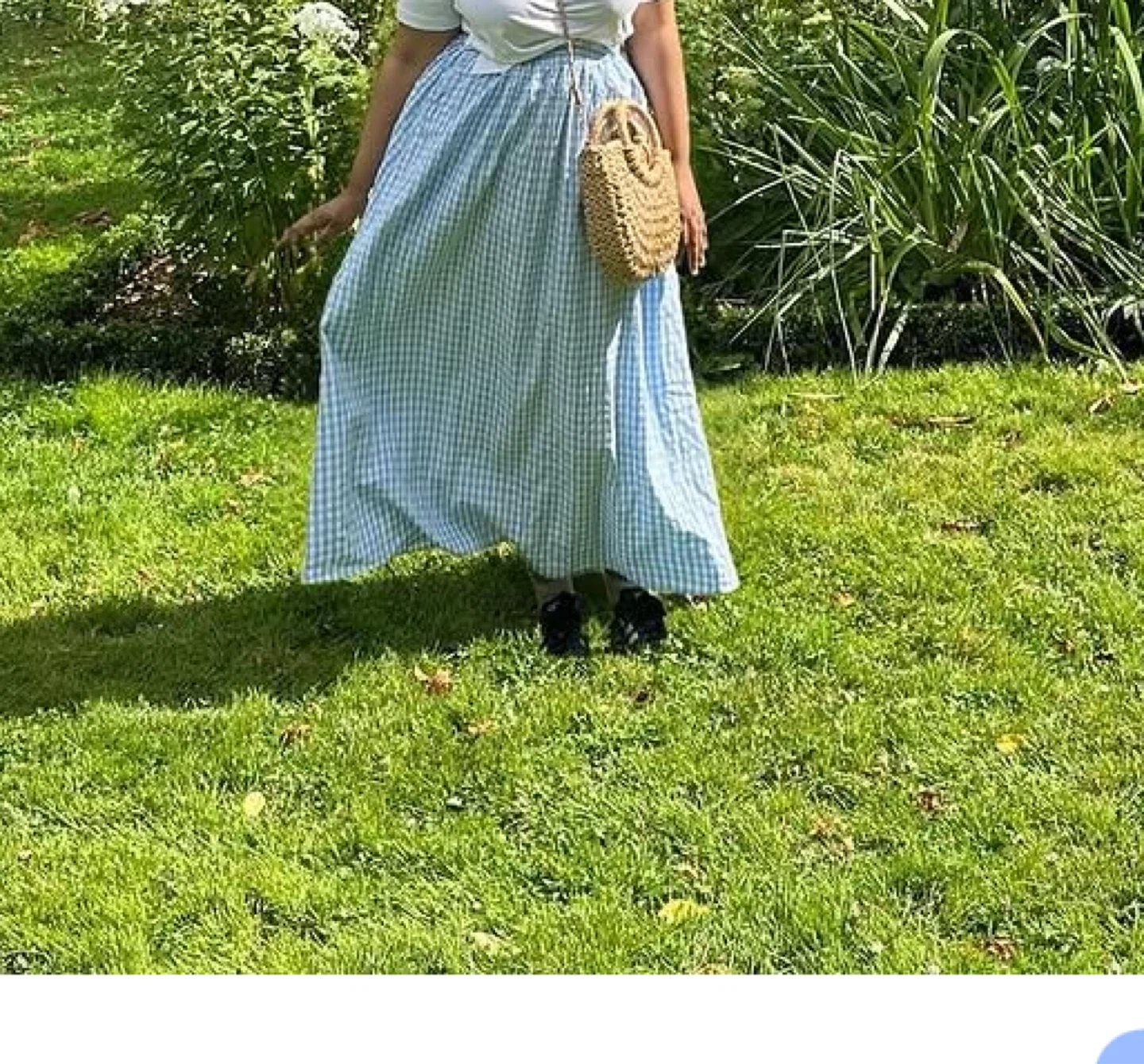 Blue Gingham Maxi Skirt - photo 2
