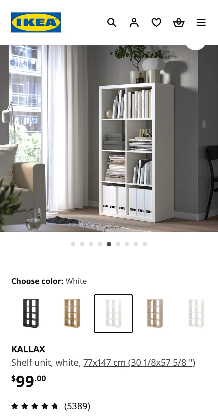 IKEA KALLAX Shelf Unit - photo 3