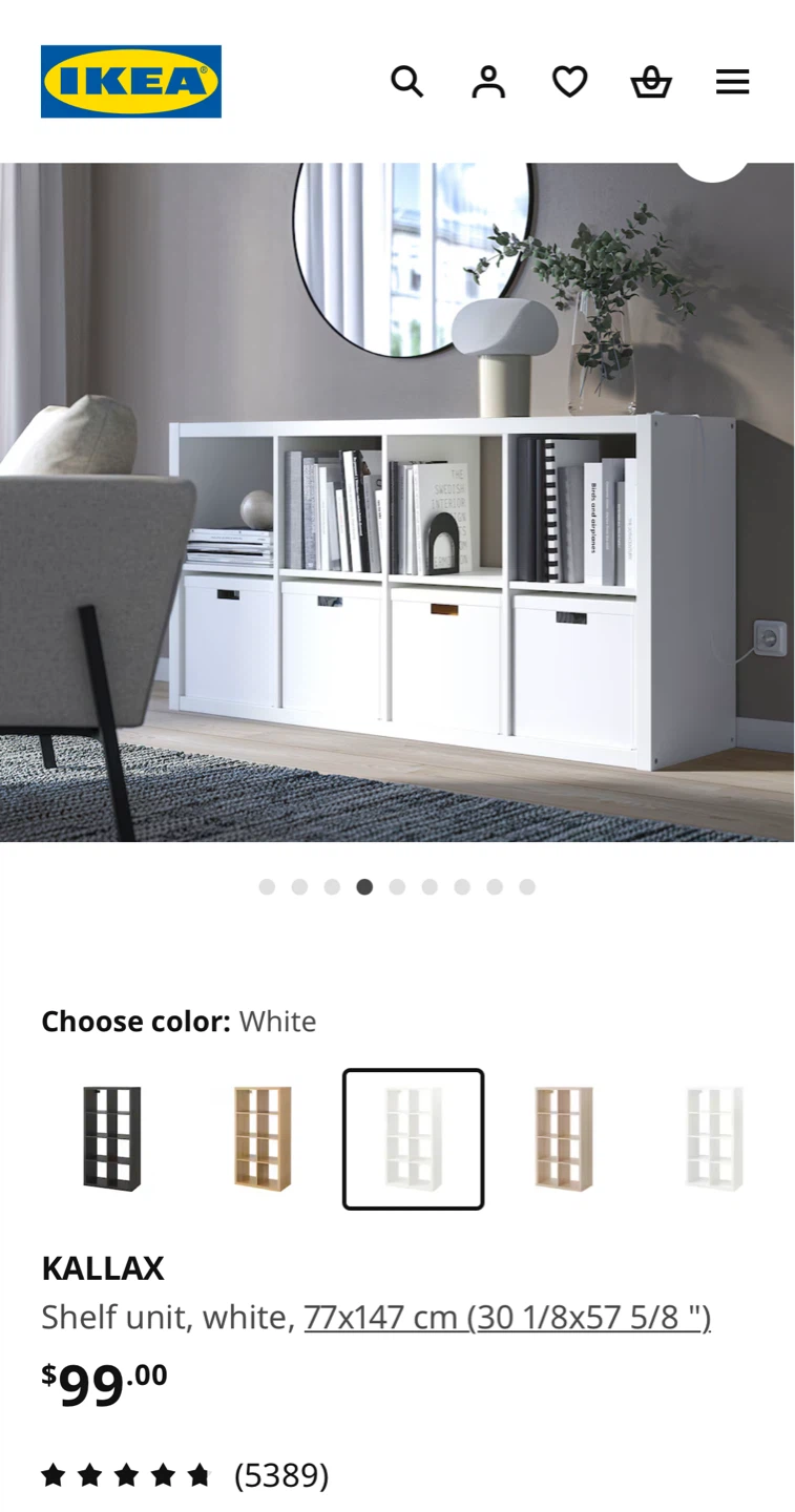 IKEA KALLAX Shelf Unit - photo 2