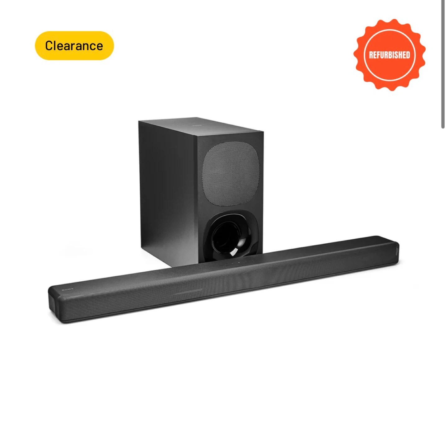 Sony Soundbar and Subwoofer HT-G700