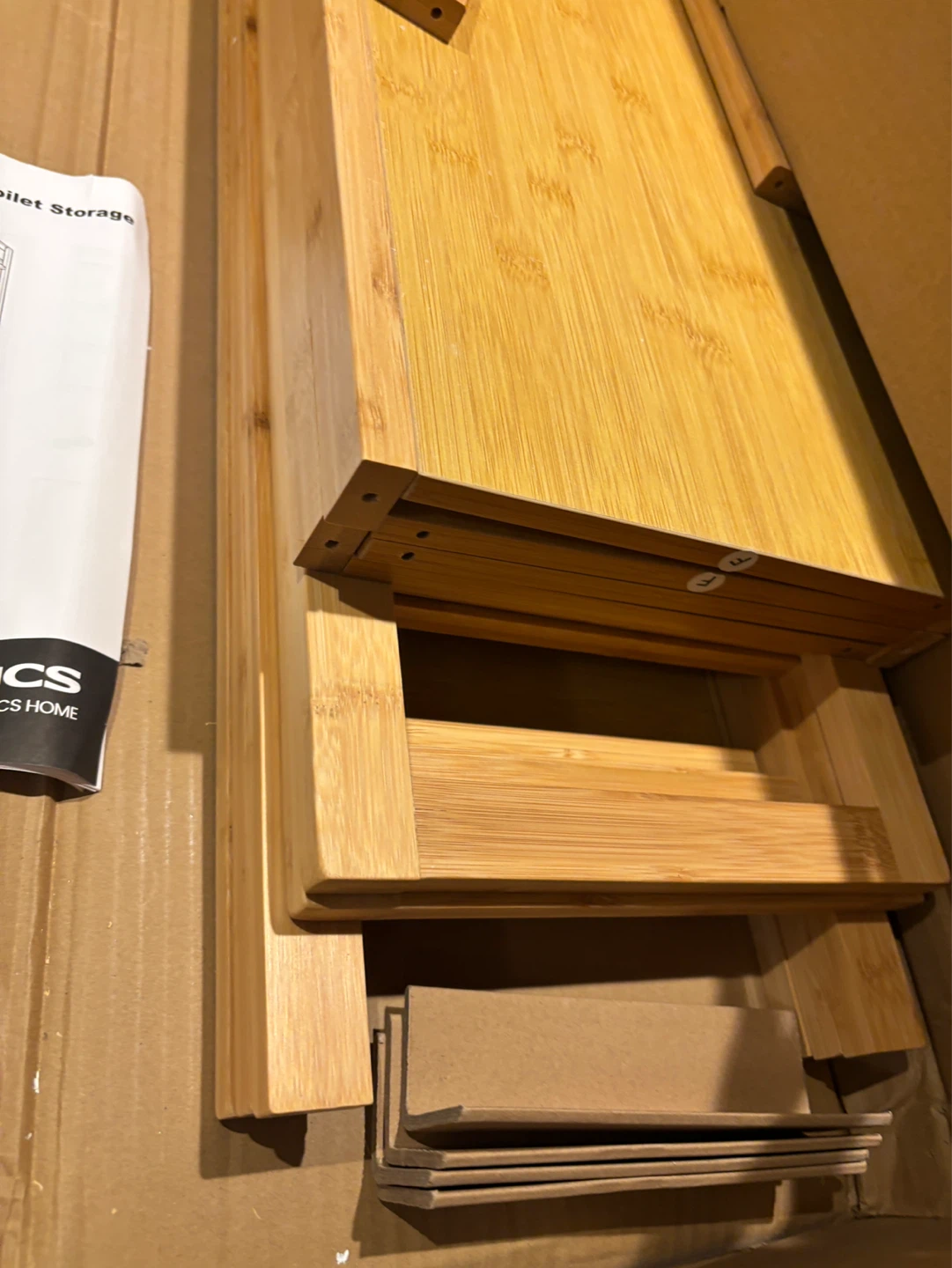 Bamboo Over The Toilet Storage Shelf - photo 2