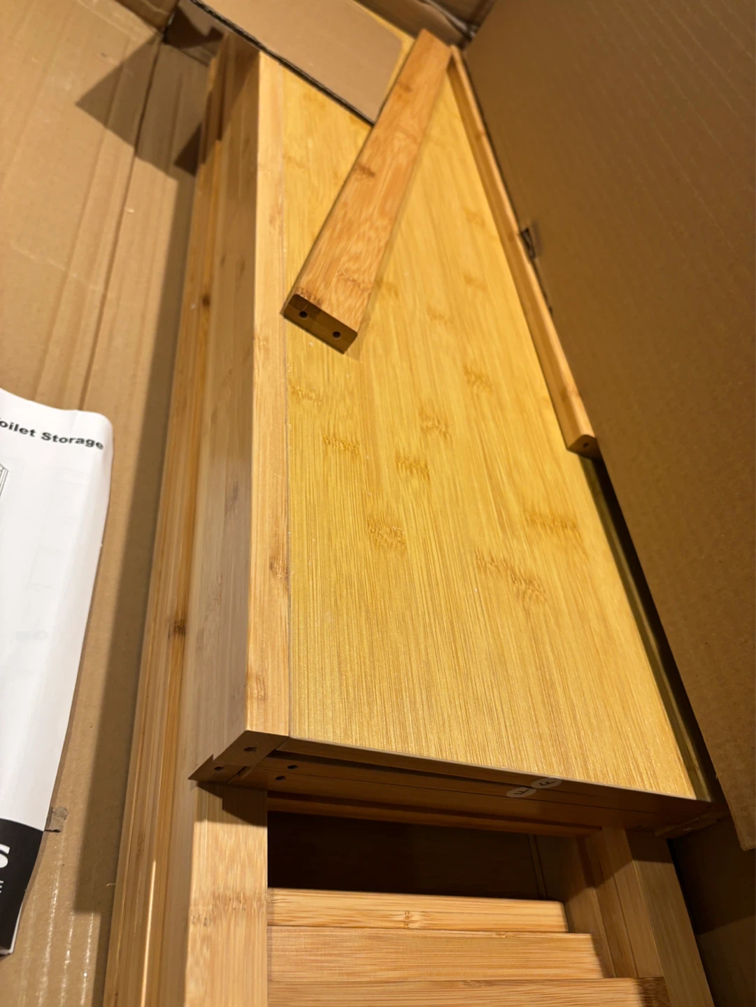 Bamboo Over The Toilet Storage Shelf - photo 3