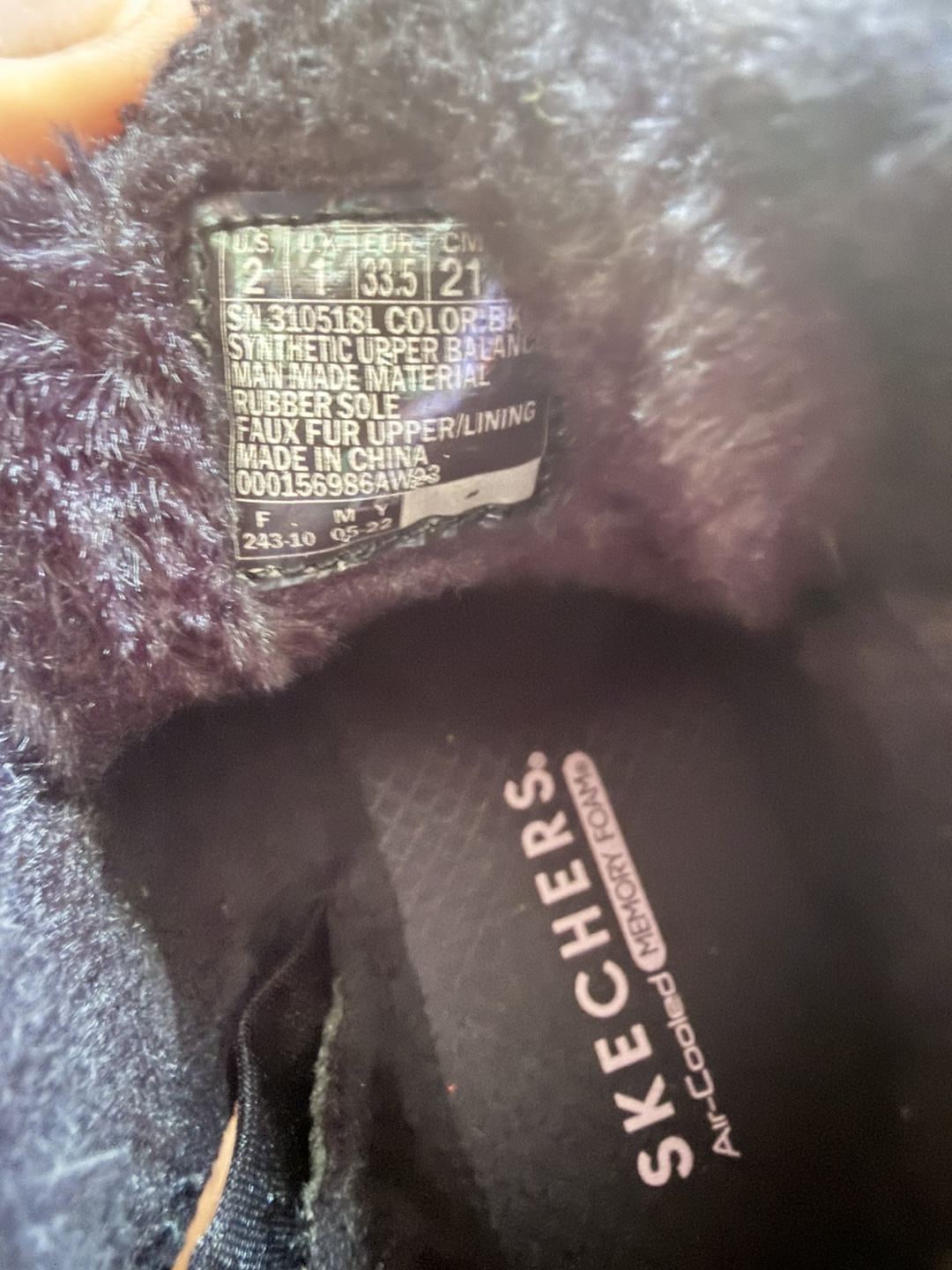 Skechers Black Faux Fur Lined Winter Boots - Size 2 - photo 4