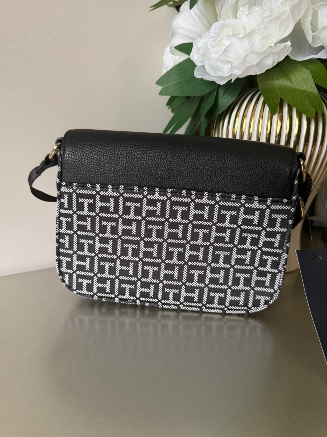 Tommy Hilfiger Crossbody Bag - Black/White Monogram - photo 2
