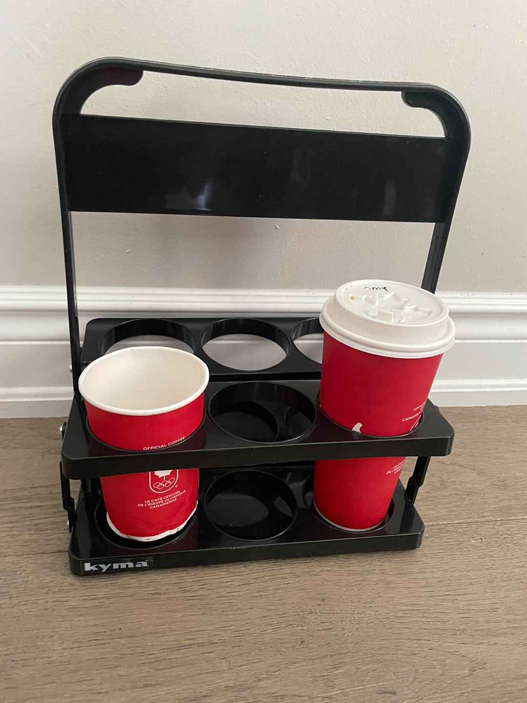 NEW! 6 Cup Black Drink Carrier - photo 2