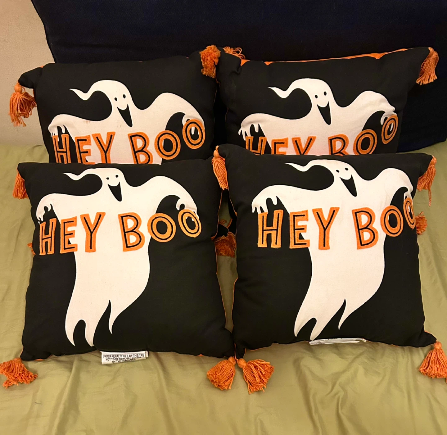 Set of 4 Halloween Throw Pillows - With Freebies