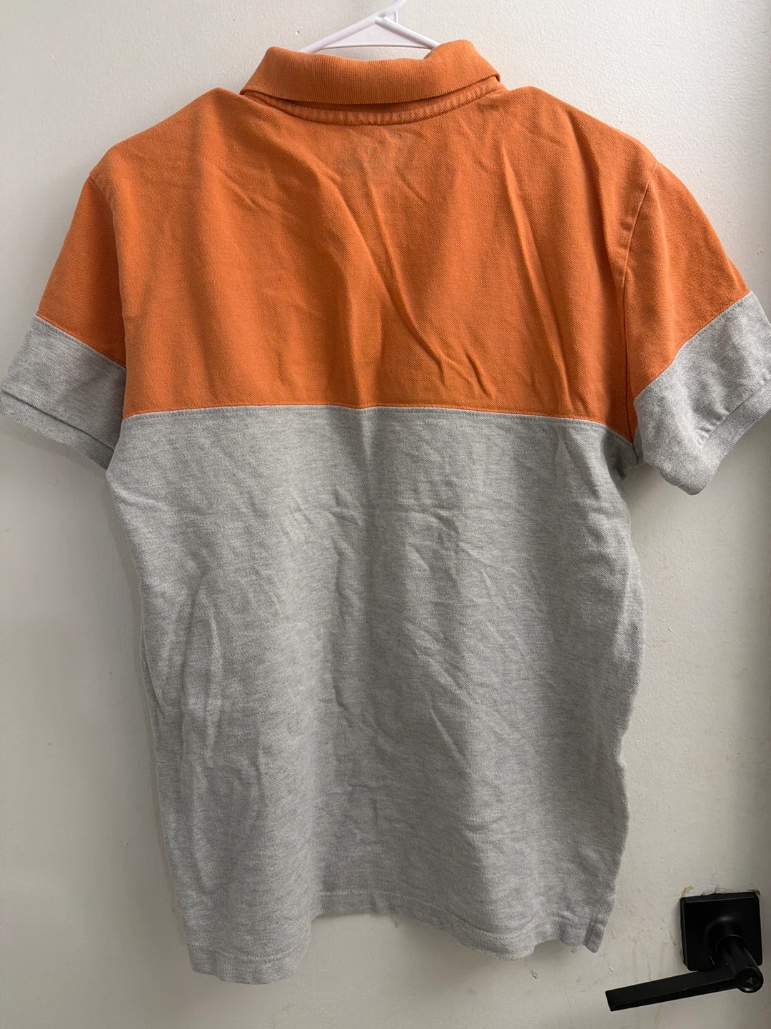 Gap Men's Orange and Grey Two-Tone Polo Shirt - Size M - photo 3