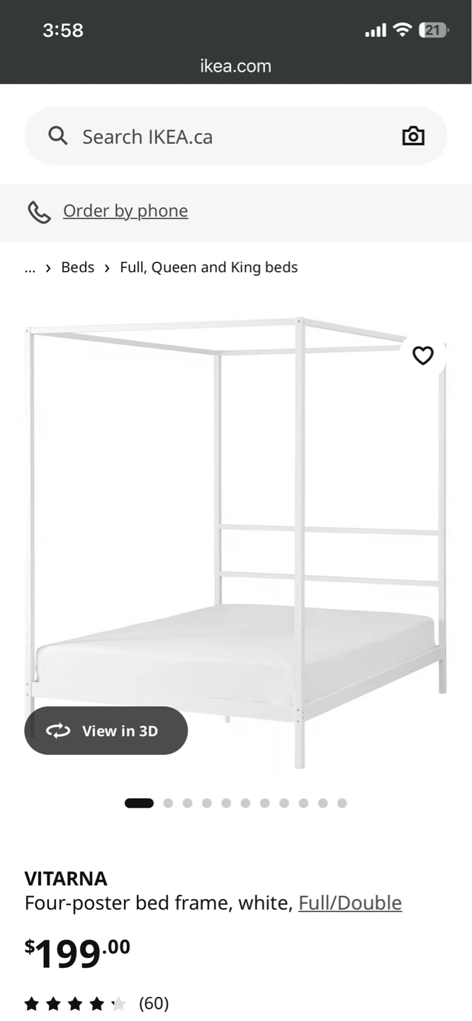 IKEA canopy bed frame - photo 5