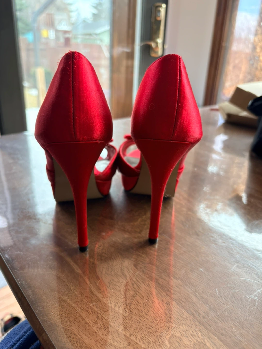 Aldo red bow shoes - photo 4