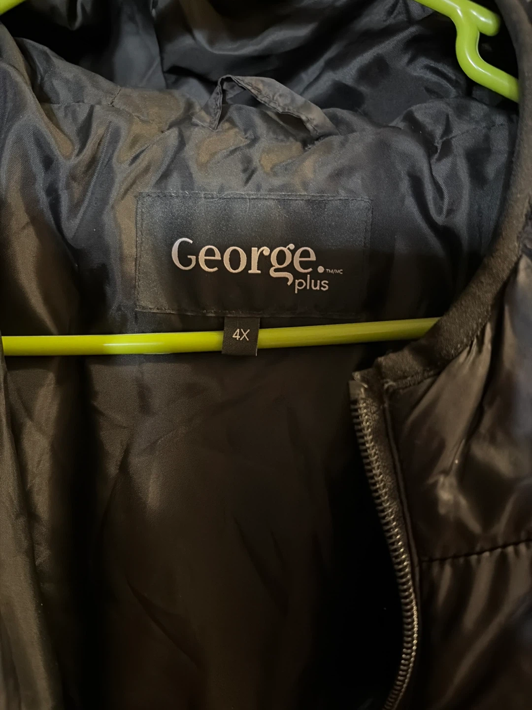 George Plus Black Puffer Jacket 4X - photo 2