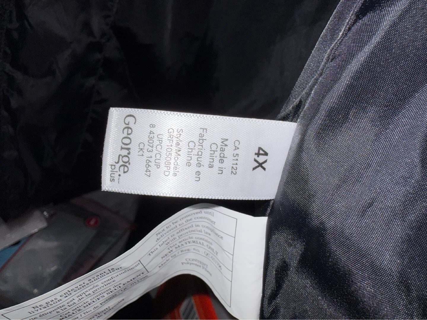 George Plus Black Puffer Jacket 4X - photo 3