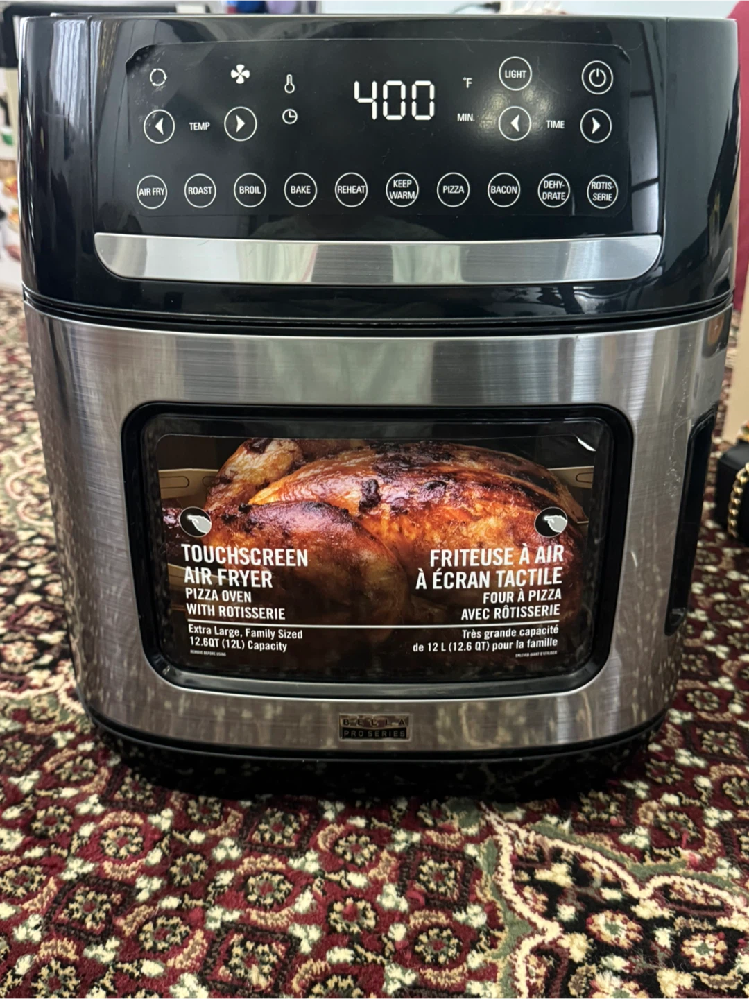 BELLA Pro Series Touchscreen Air Fryer Oven - photo 3