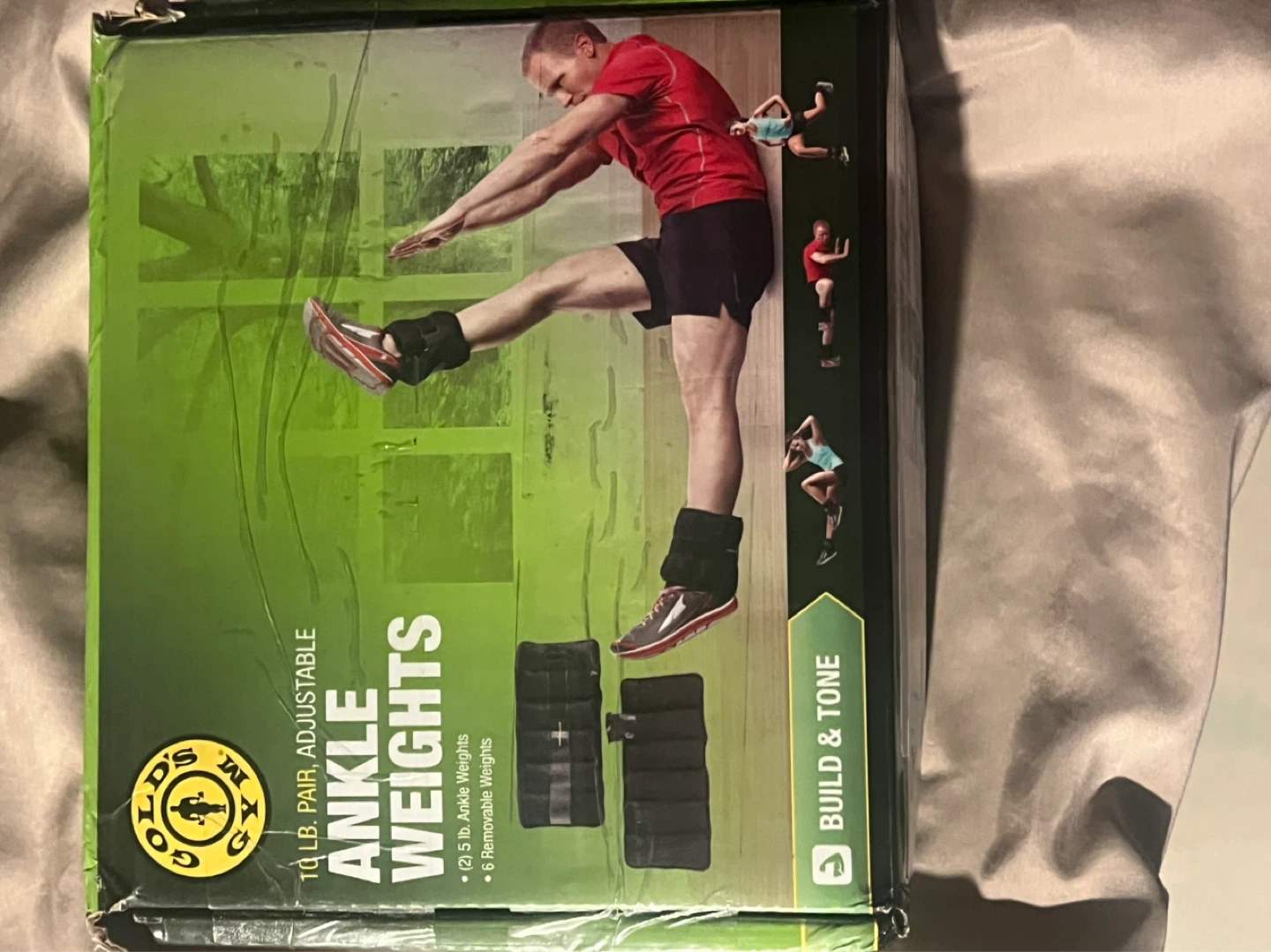 Gold's Gym 10 LB Pair Adjustable Ankle Weights