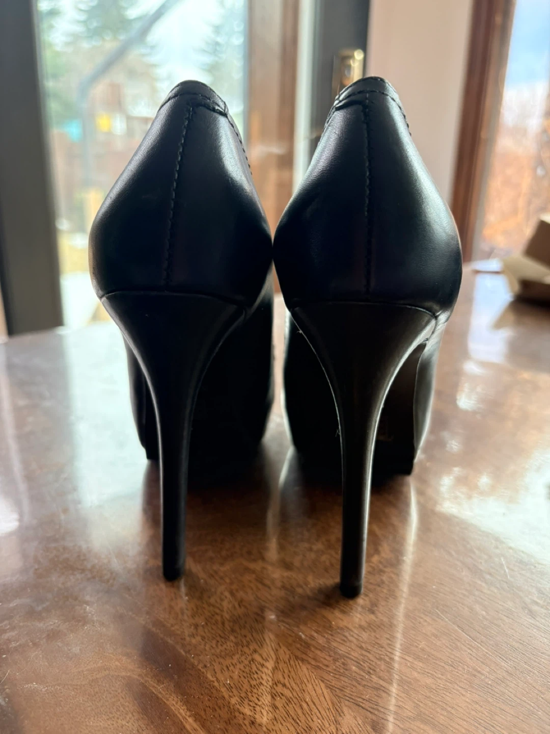 Aldo black leather heels - photo 2