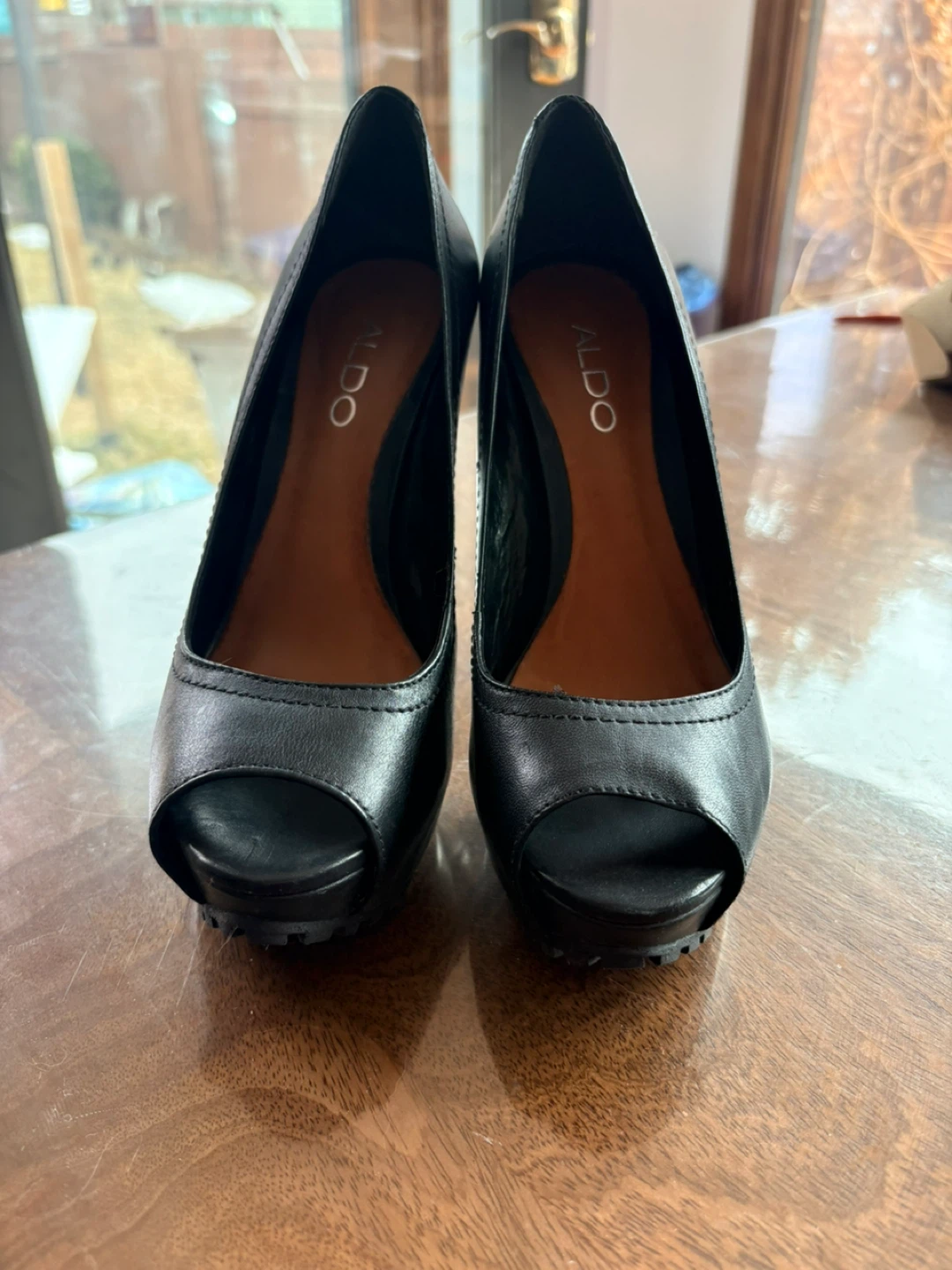 Aldo black leather heels - photo 3