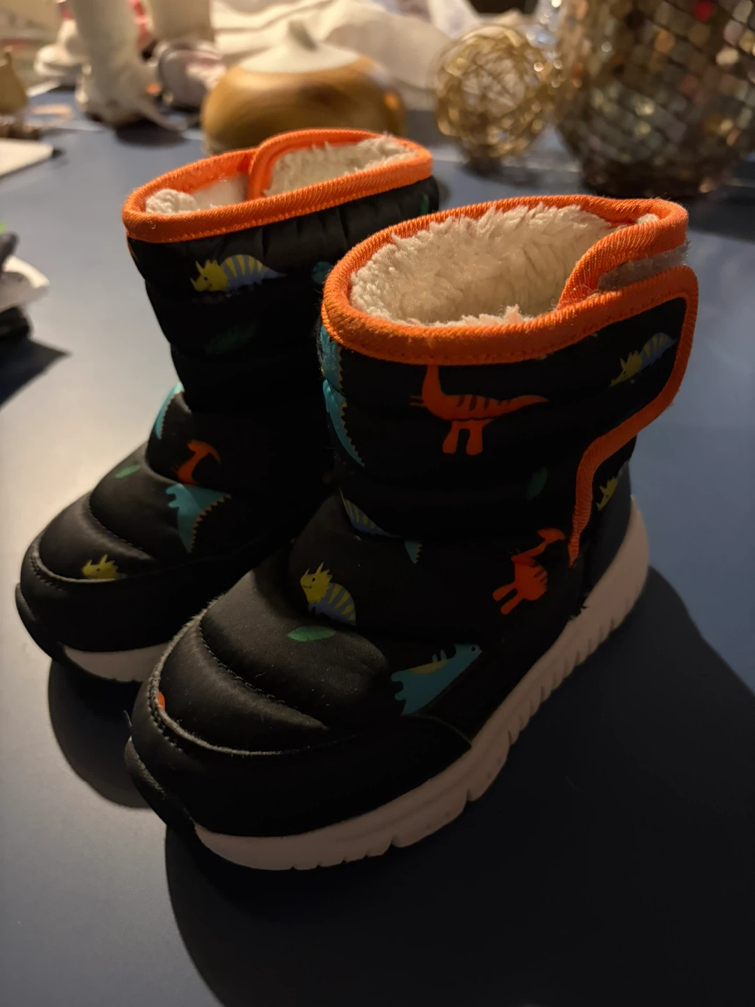 Kids Dinosaur Winter Boots