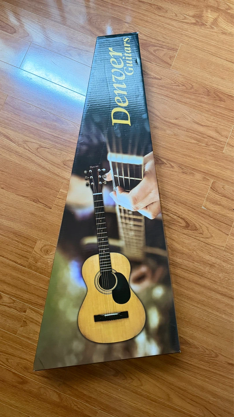 Denver Acoustic Guitar with Gig Bag and Box