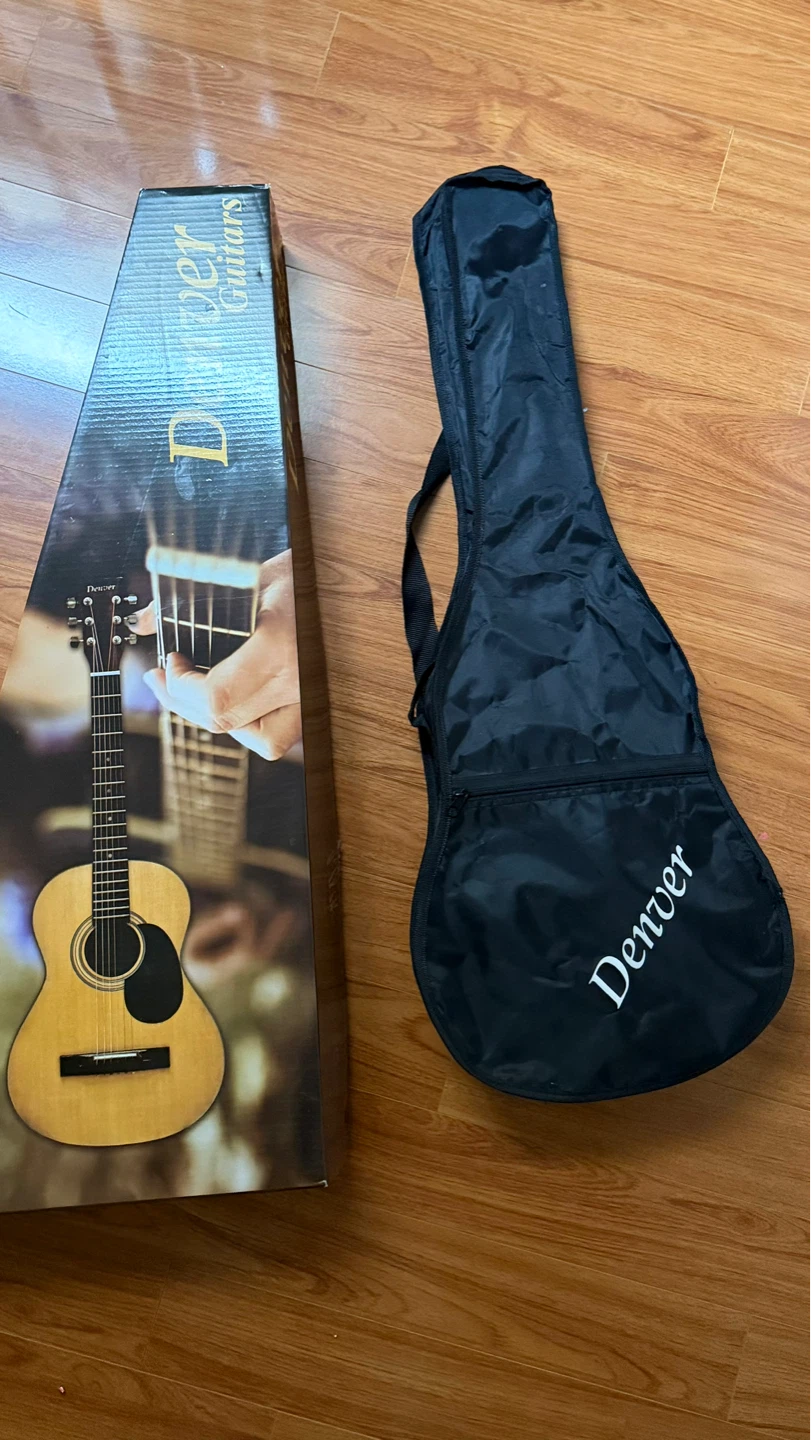 Denver Acoustic Guitar with Gig Bag and Box - photo 2