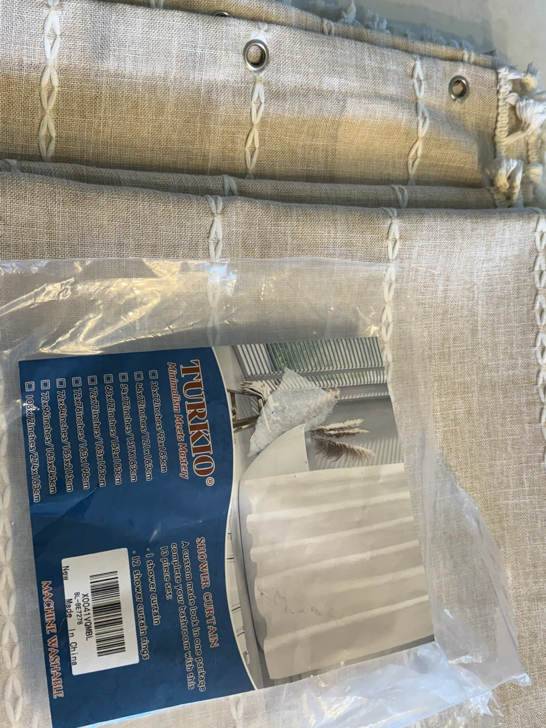 Boho Curtains with Tassels Linen Fabric 2 panels - photo 5