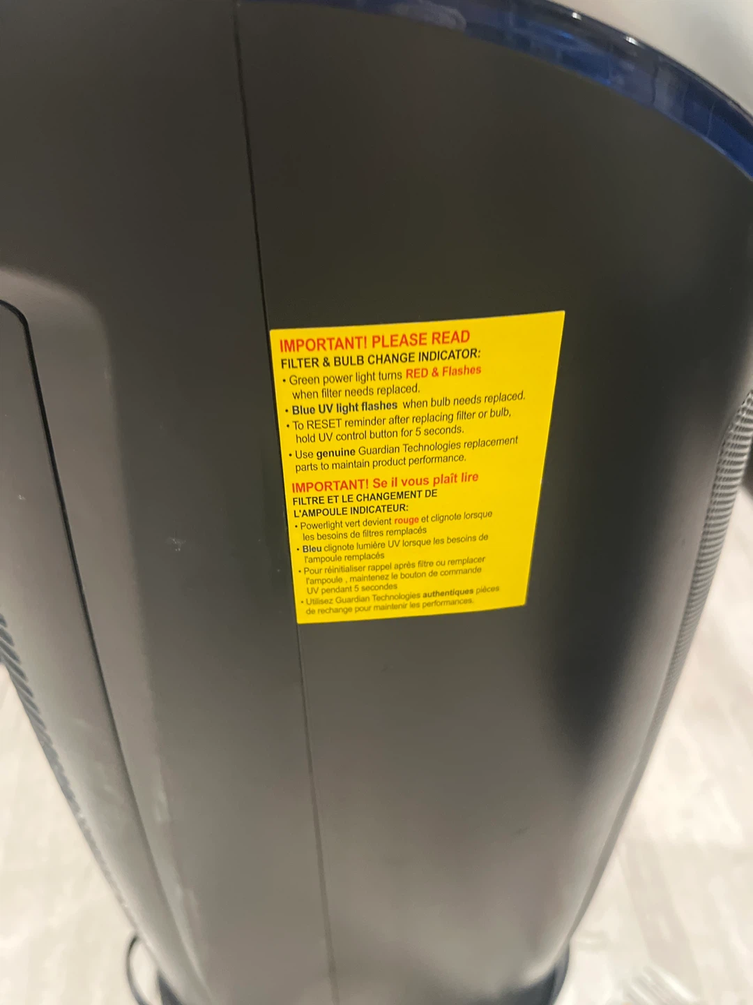 GermGuardian HEPA Air Purifier with UV-C Light - photo 2