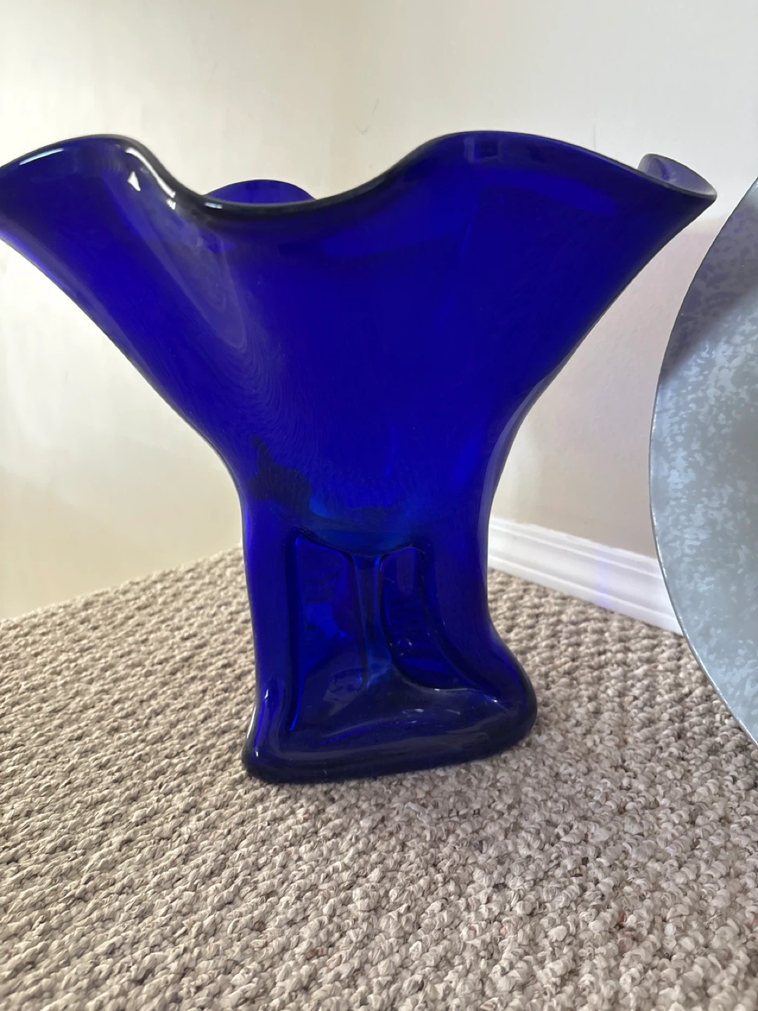 Cobalt Blue Glass Vase
