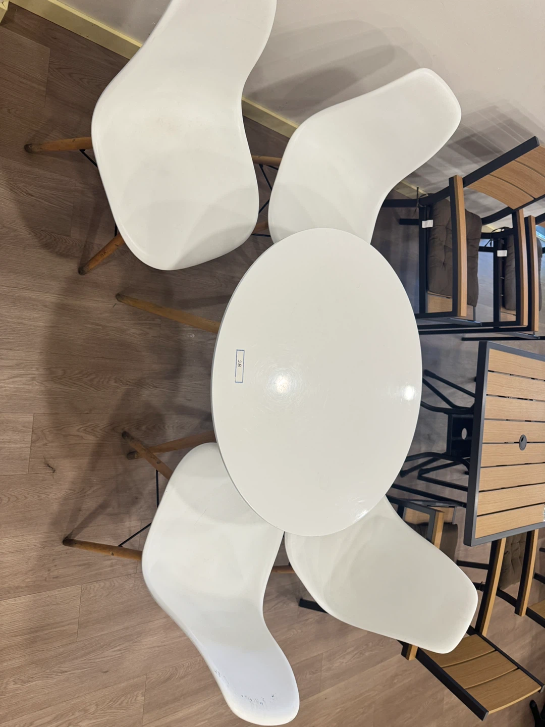 Tangkula Round Dining Table Set for 4 - photo 4