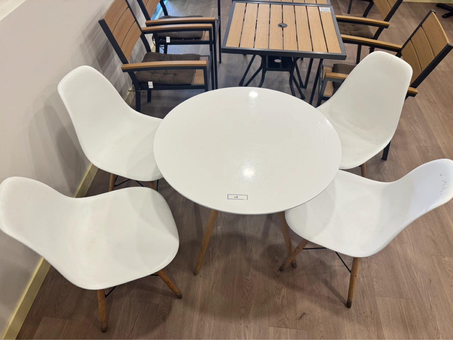 Tangkula Round Dining Table Set for 4 - photo 3