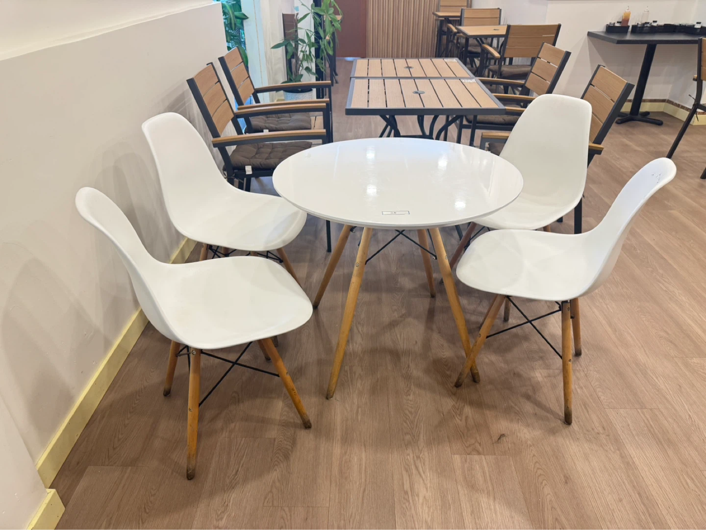 Tangkula Round Dining Table Set for 4 - photo 2