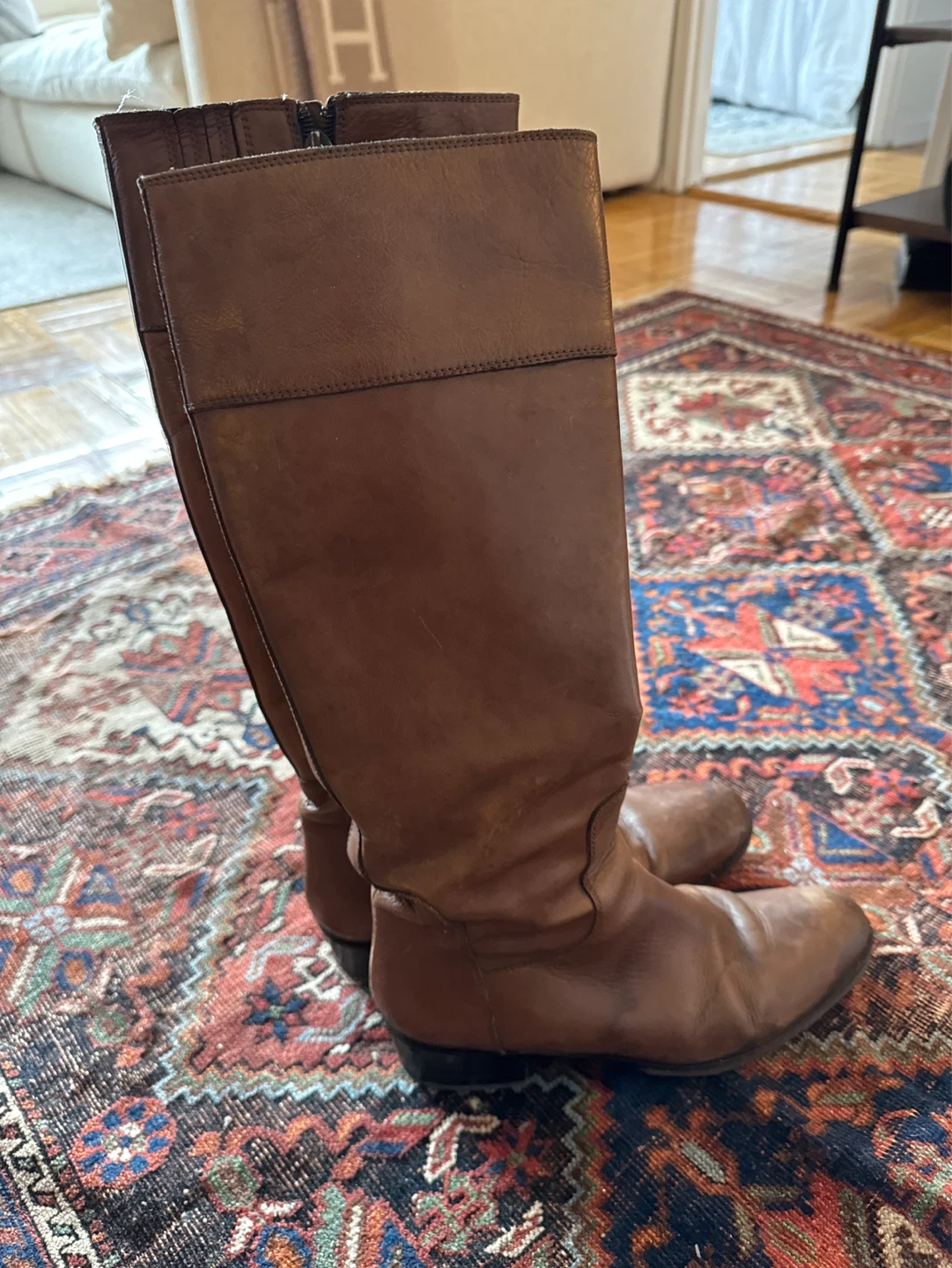Sesto Meucci Brown Leather Knee-High Boots 🌱 - photo 2