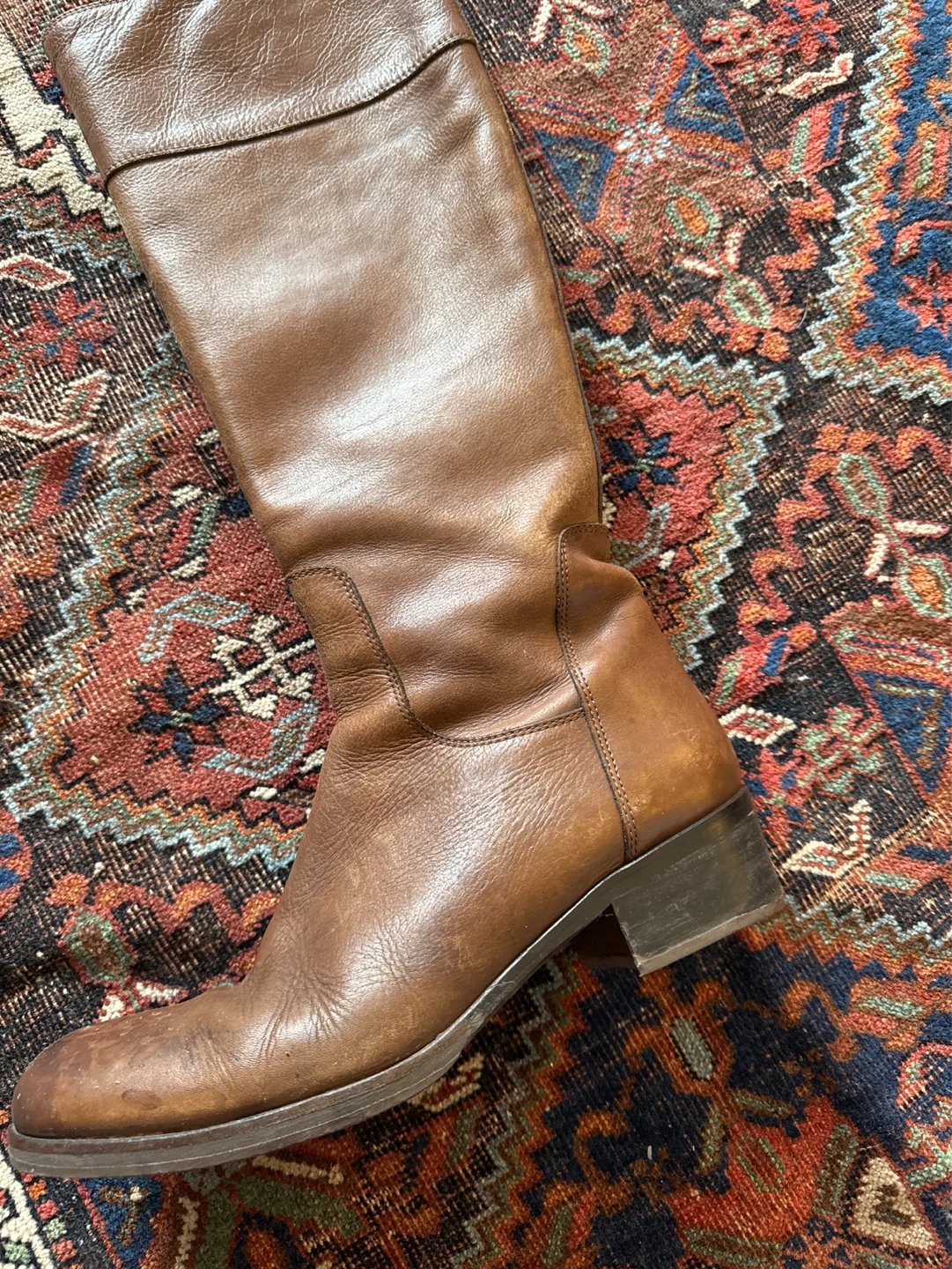 Sesto Meucci Brown Leather Knee-High Boots 🌱 - photo 3