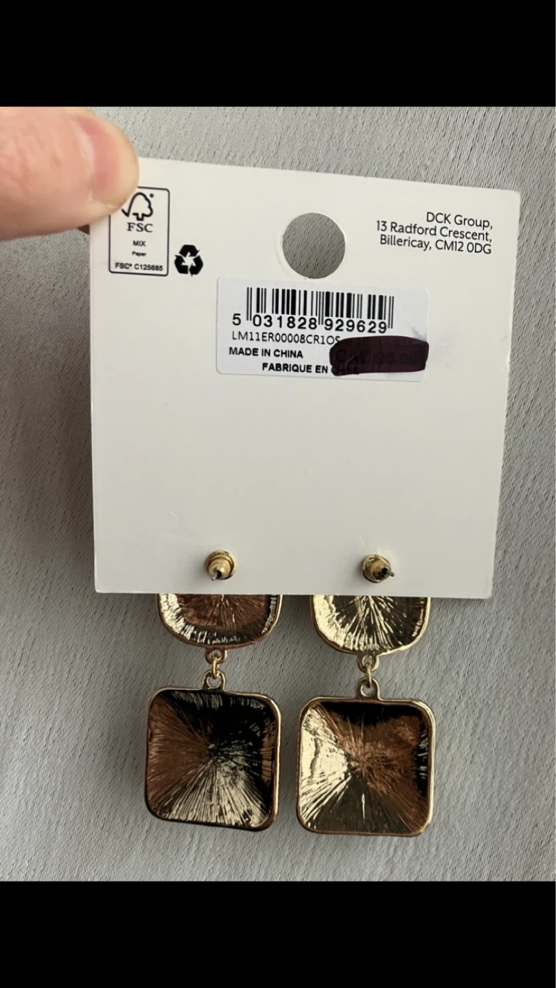 Liar's & Lovers Goldtone & Black Drop Earrings 🖤💛 - photo 3