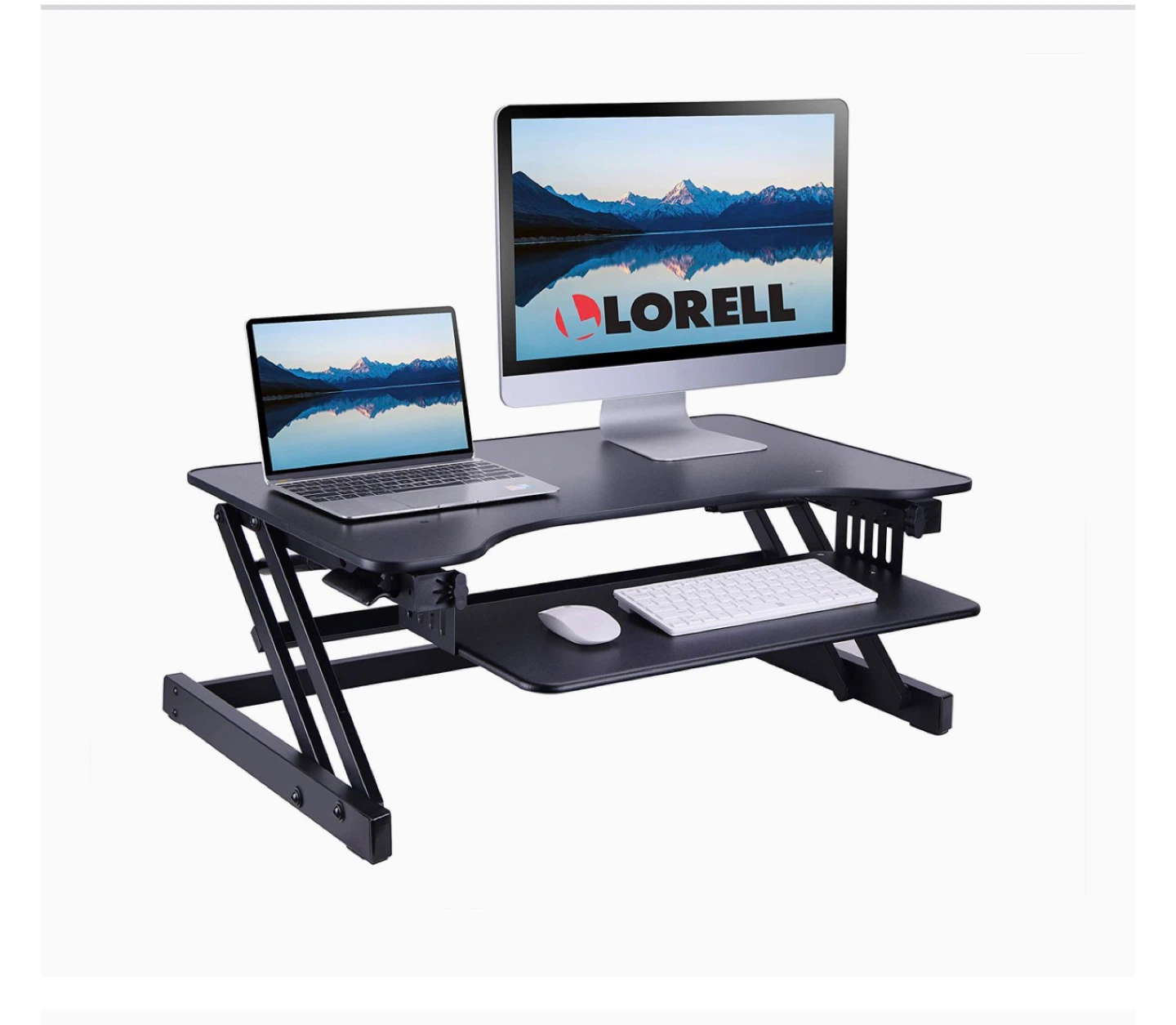 Lorell 81974 Sit to Stand Desk Riser adjustable 5" -17" New - photo 2
