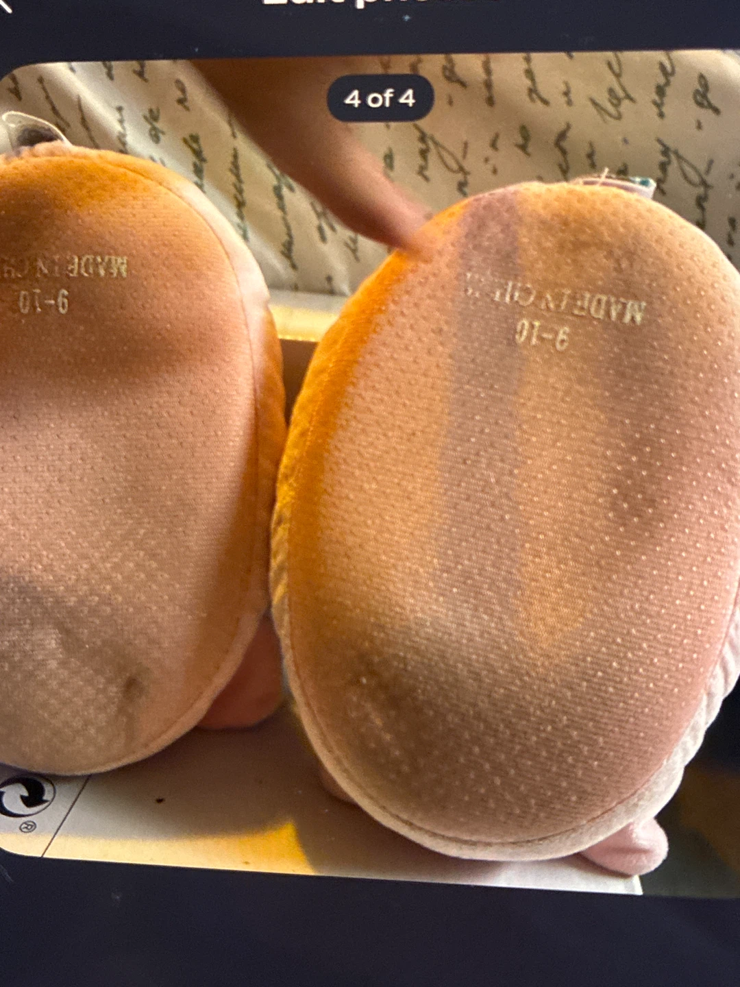 Squishmallows Pink Narwhal Slippers Size 9-10 - photo 4
