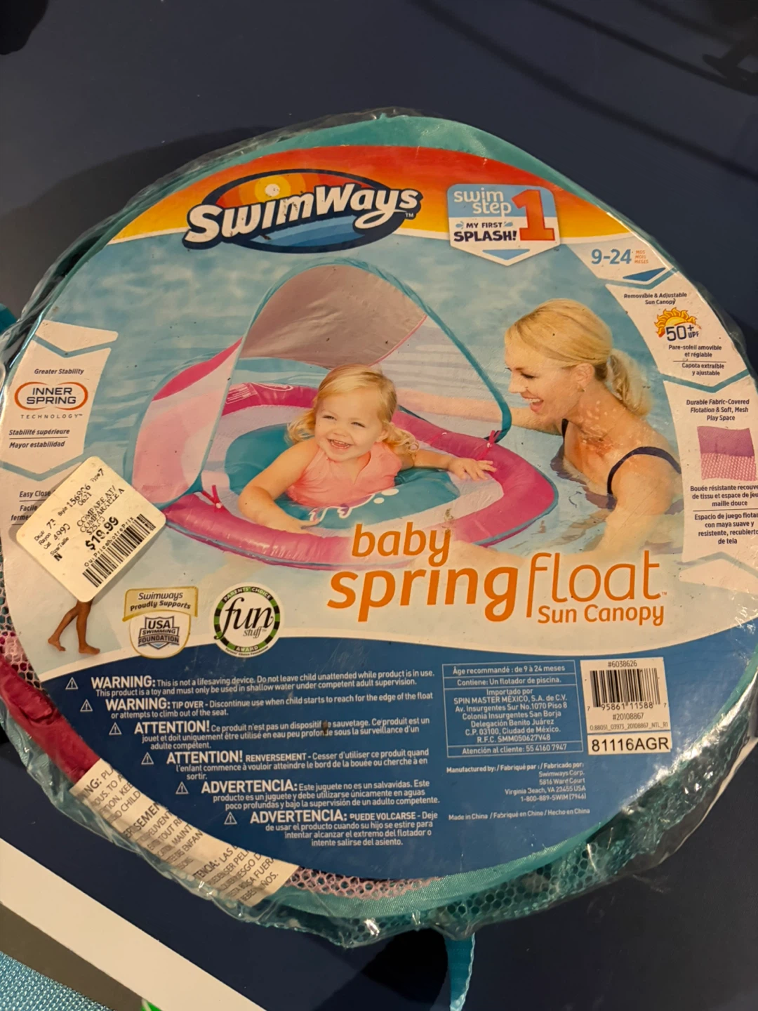 SwimWays Baby Spring Float Sun Canopy