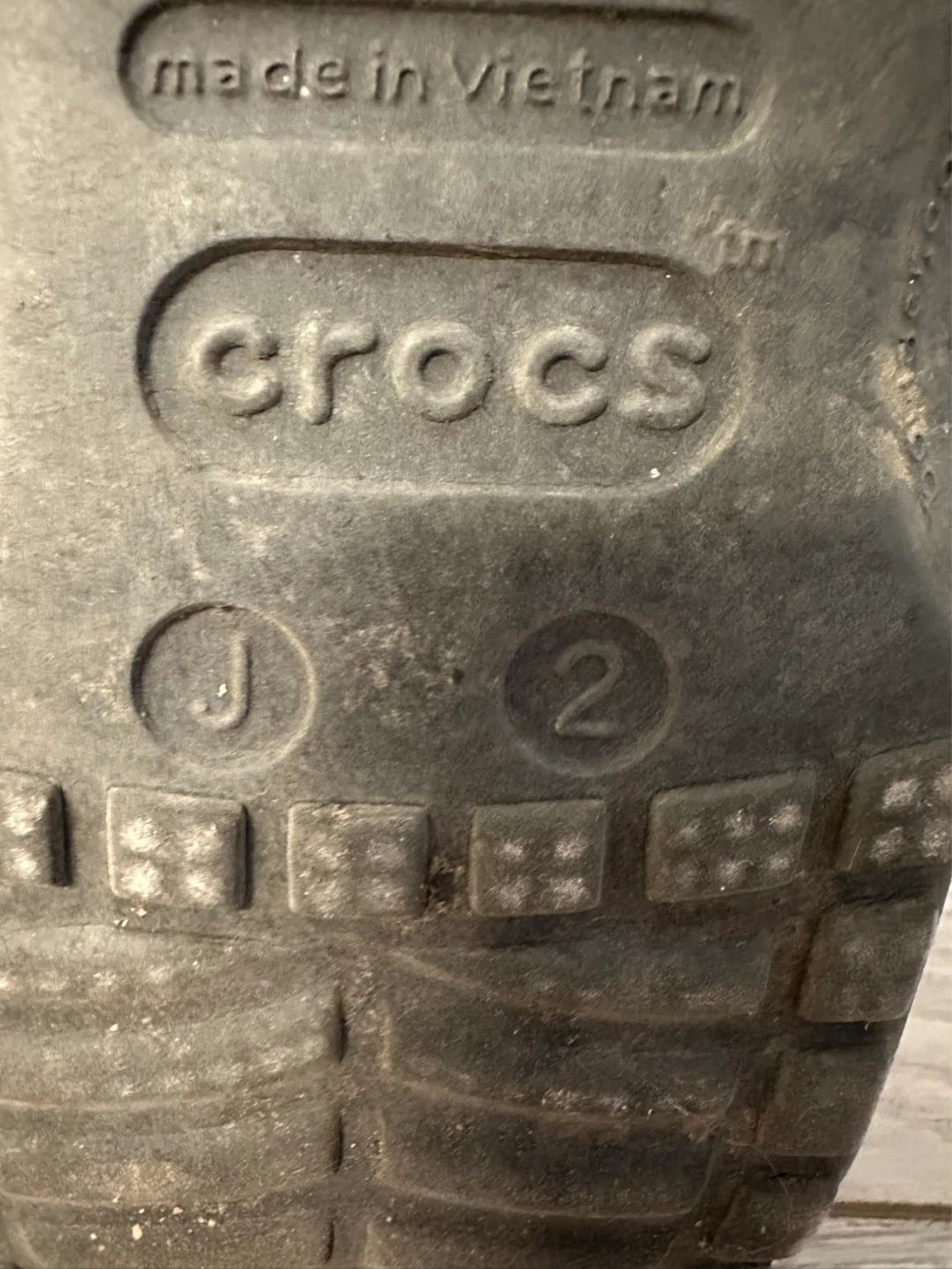 Black Crocs Kids Size J2 - photo 3