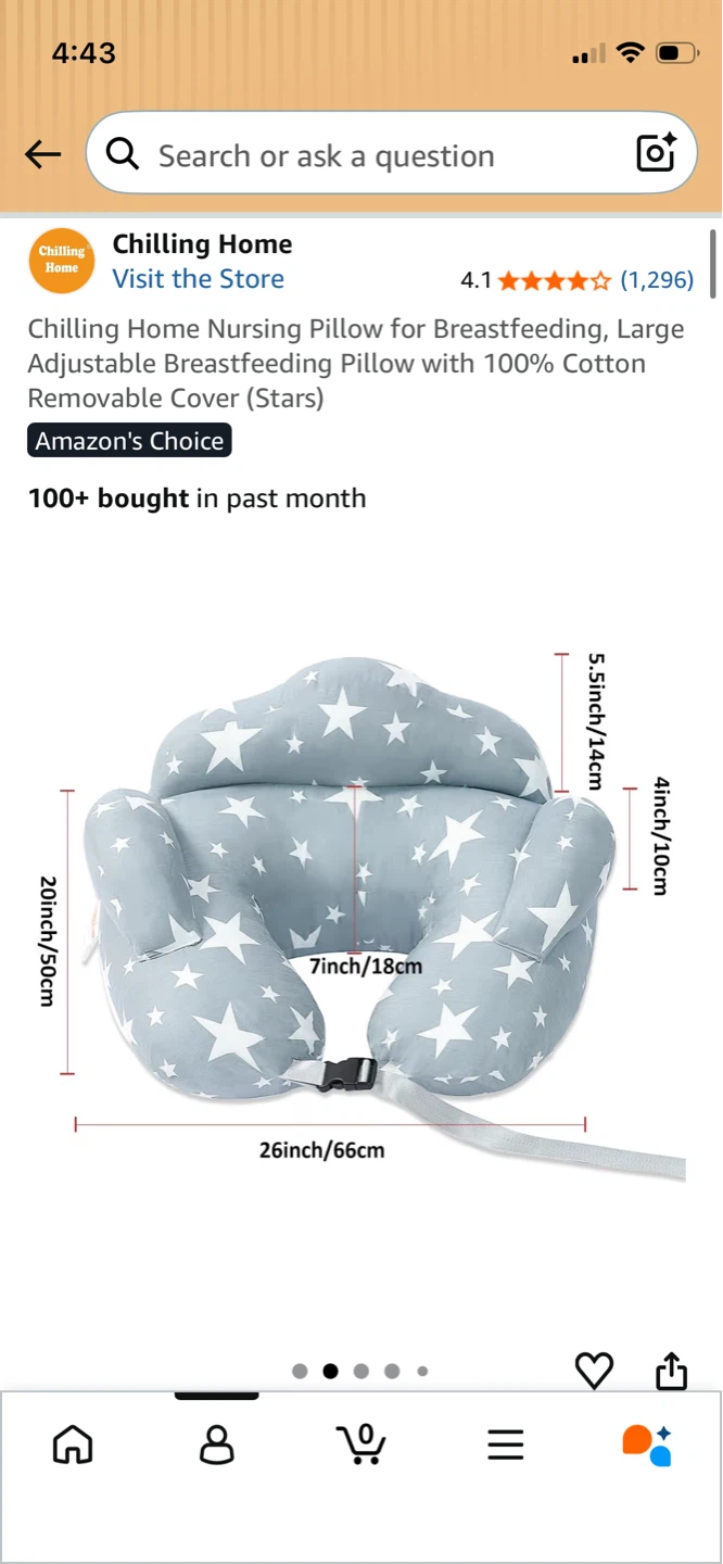 Large Adjustable Nursing Pillow - Like New - photo 4