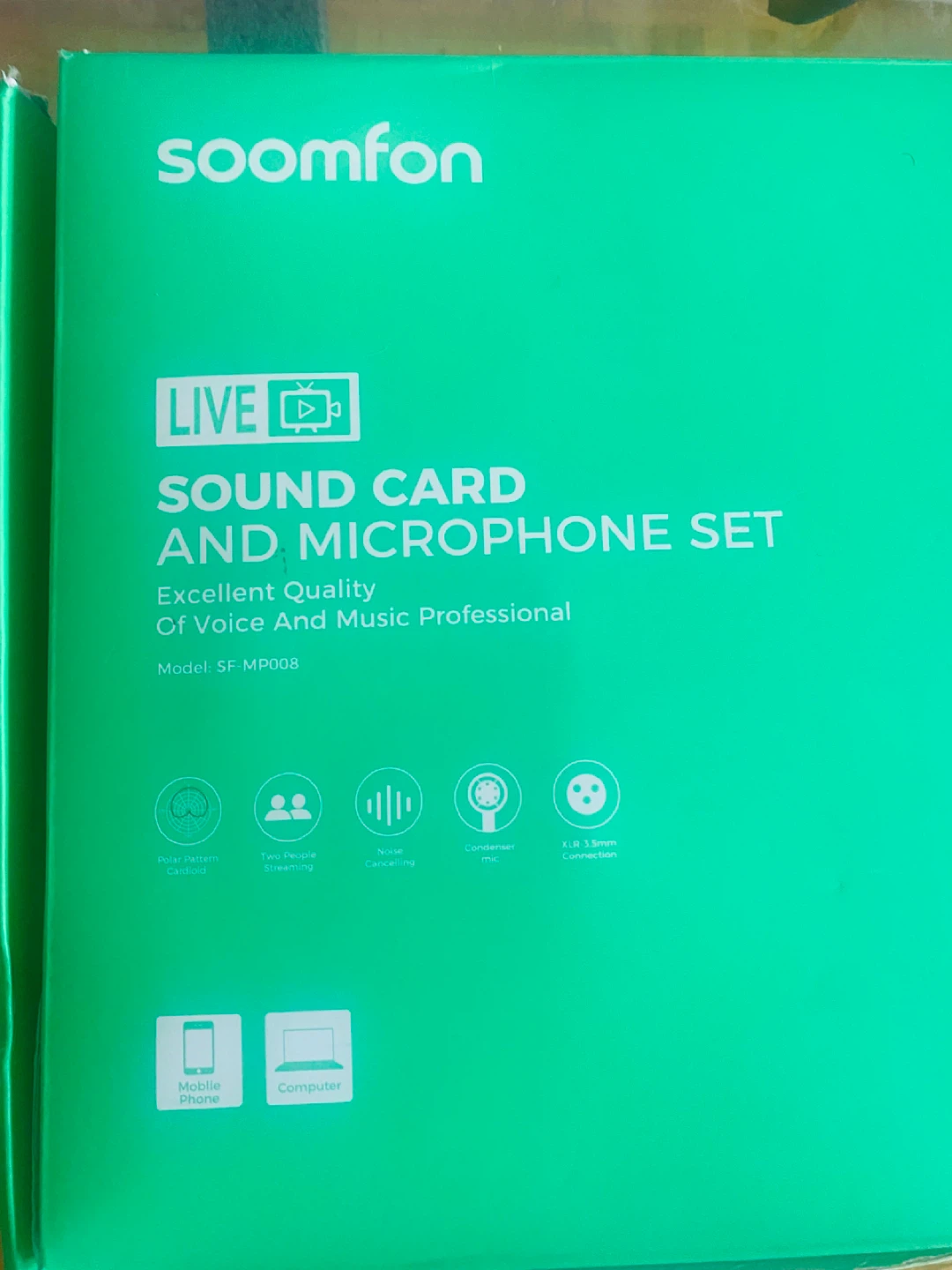 Soomfon Live Sound Card and Microphone Set SF-MP008 - photo 2