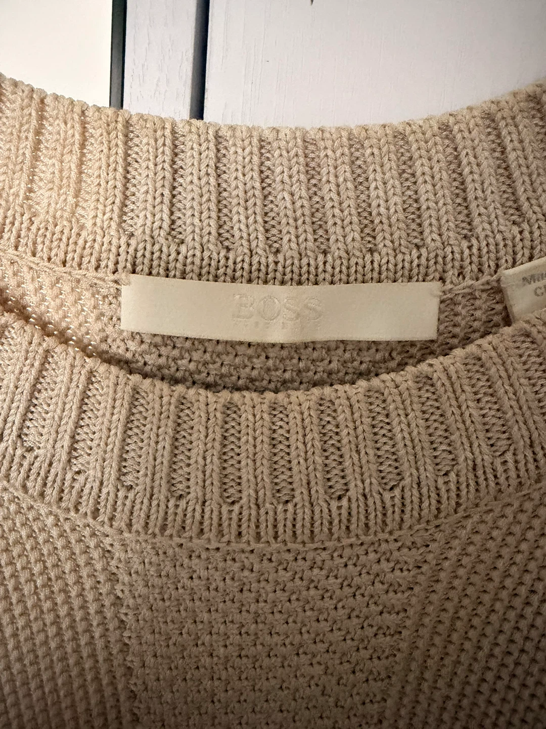 BOSS Sleeveless Knit Top - Beige - photo 2