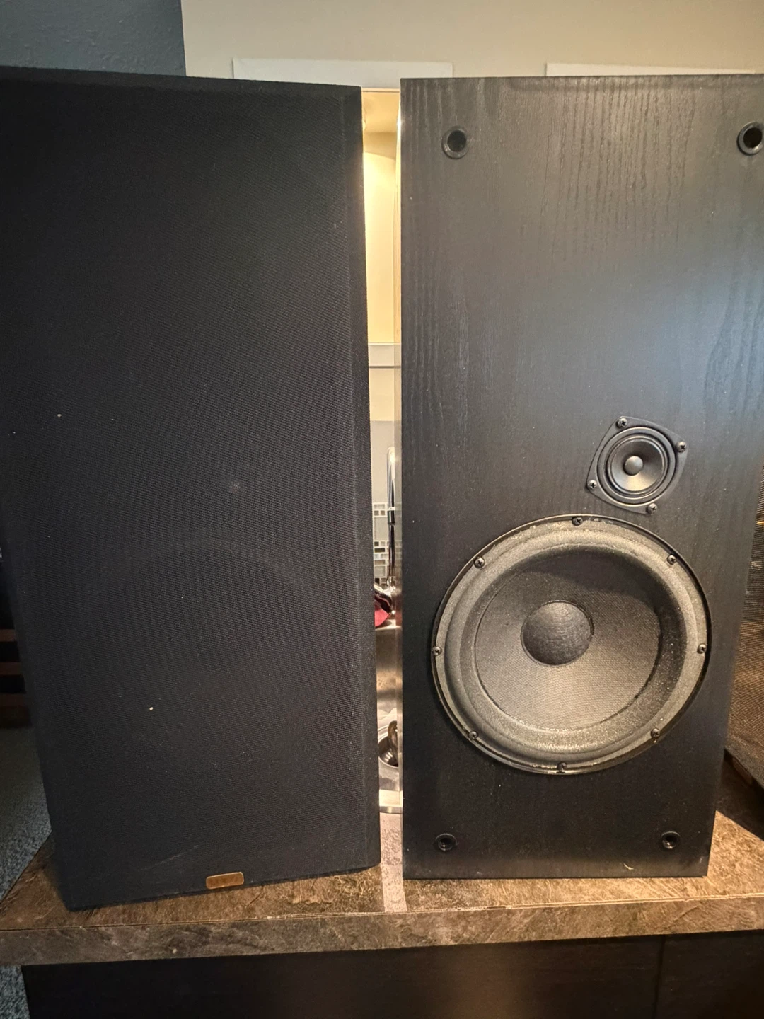 Spica Black Tower Speakers